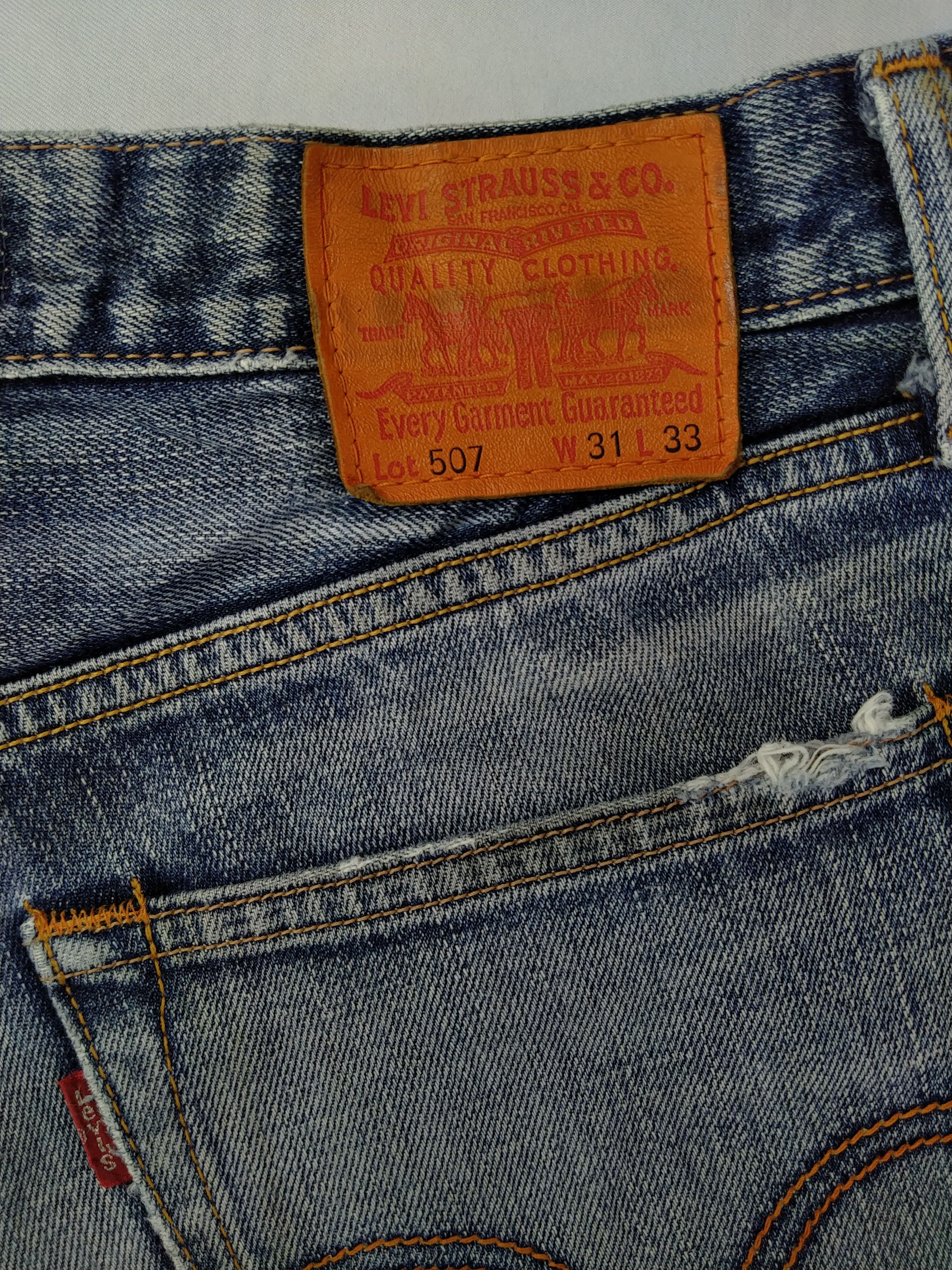 Levi's Faded Blue Vintage Levi's 507 Jeans 31x31.5 Denim -JN1057 Size US 31 - 7 Thumbnail