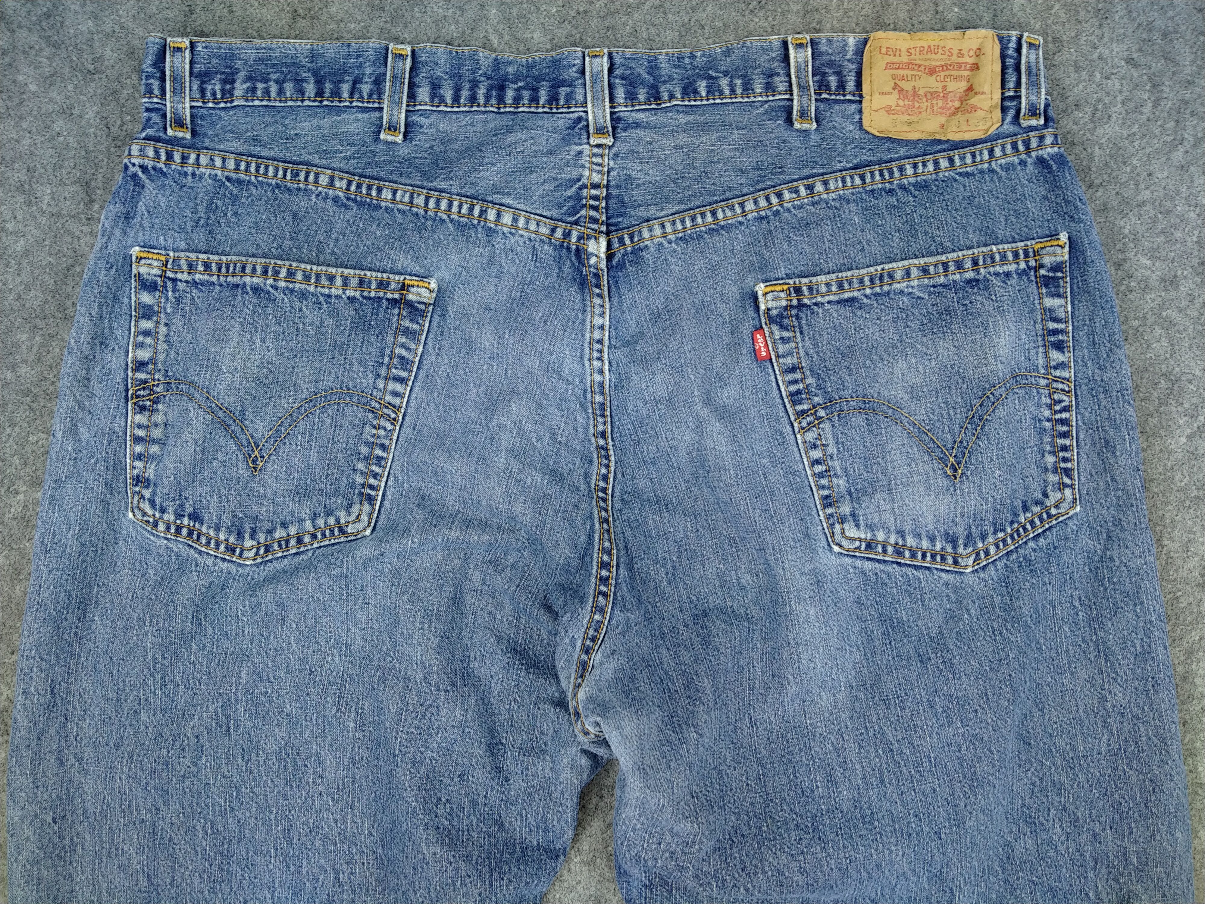 Levi's Vintage Levi's 569 Loose Straight Fit 41 x 28.5 Denim -JN303 Size US 41 - 4 Thumbnail