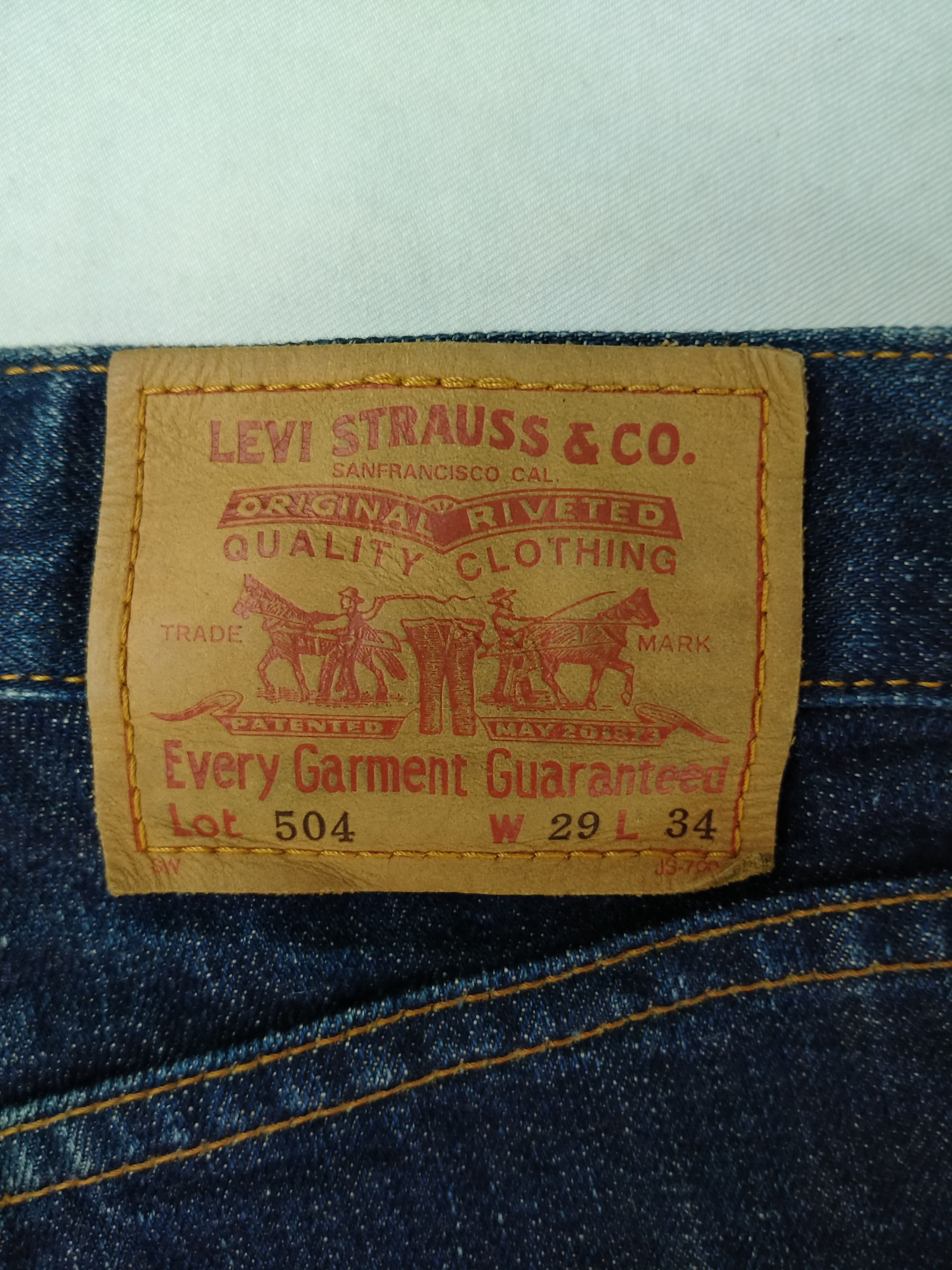 Levi's Dark Blue Vintage Levi's 504 Denim 30x29 -JN145 Size US 30 / EU 46 - 13 Thumbnail