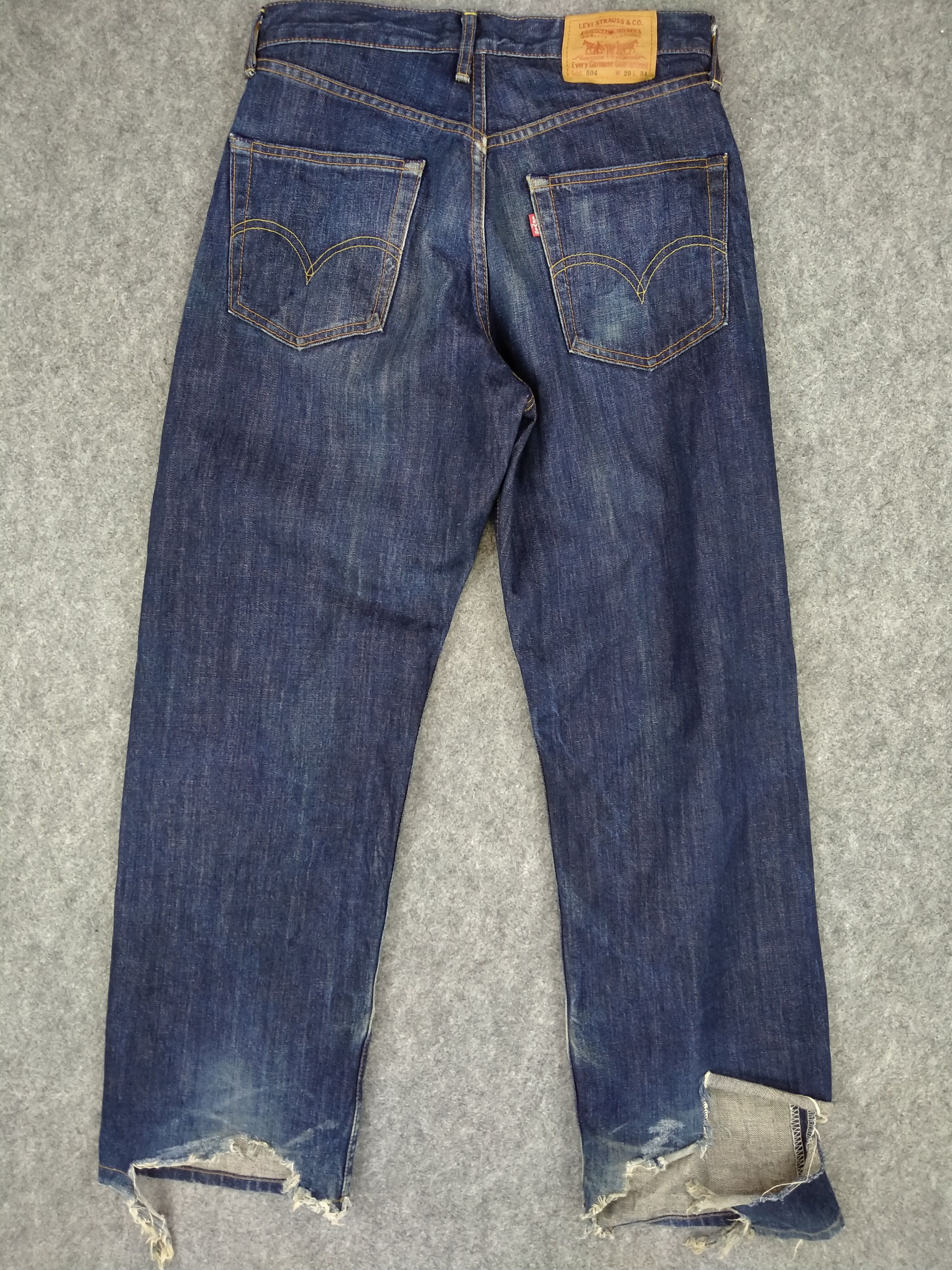 Levi's Dark Blue Vintage Levi's 504 Denim 30x29 -JN145 Size US 30 / EU 46 - 3 Thumbnail