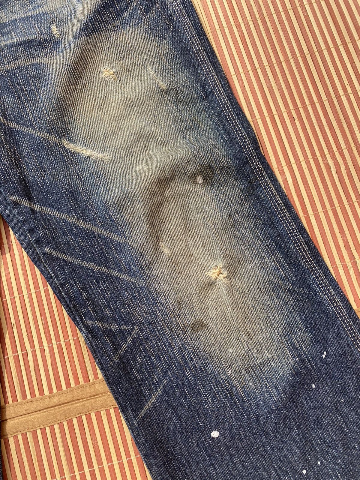 Edwin Rare!! Vintage Edwin Blue Trip Boro Stitch Pant Size US 34 / EU 50 - 5 Thumbnail