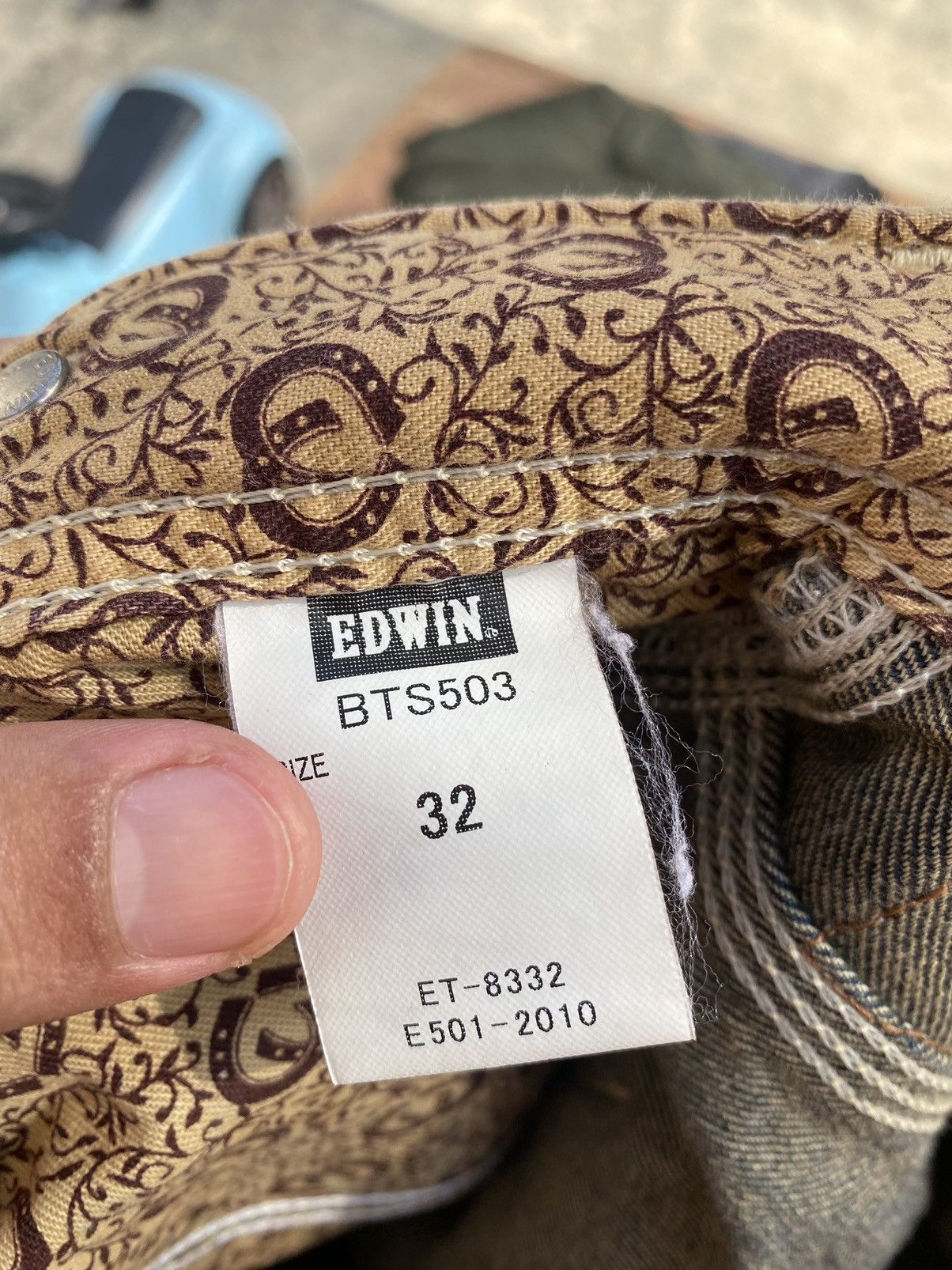 Edwin Rare!! Vintage Edwin Blue Trip Boro Stitch Pant Size US 34 / EU 50 - 8 Thumbnail