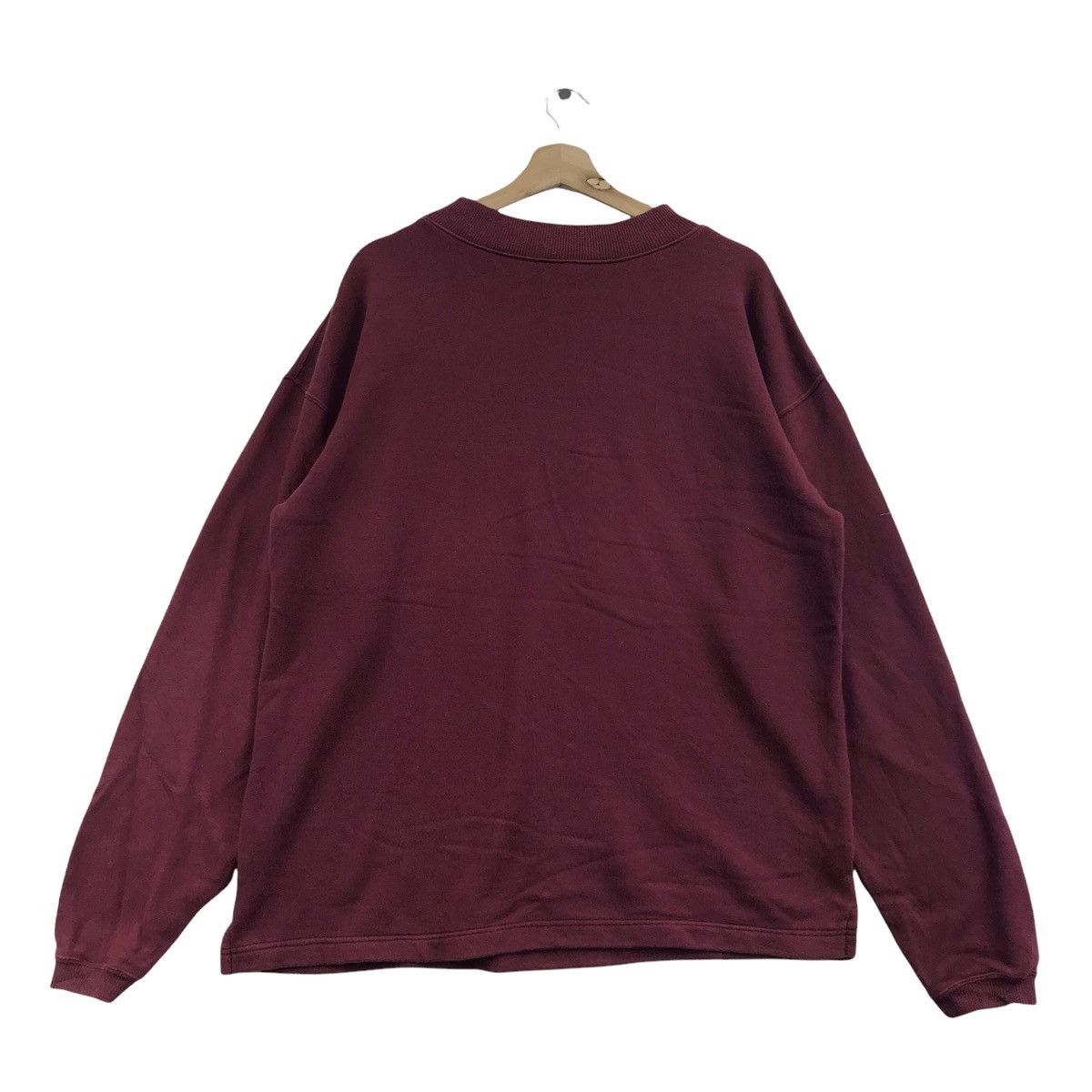 Trussardi TRUSSARDI JEANS ICONIC Italy Big Print Maroon Red Sweatshirt Size US L / EU 52-54 / 3 - 4 Thumbnail