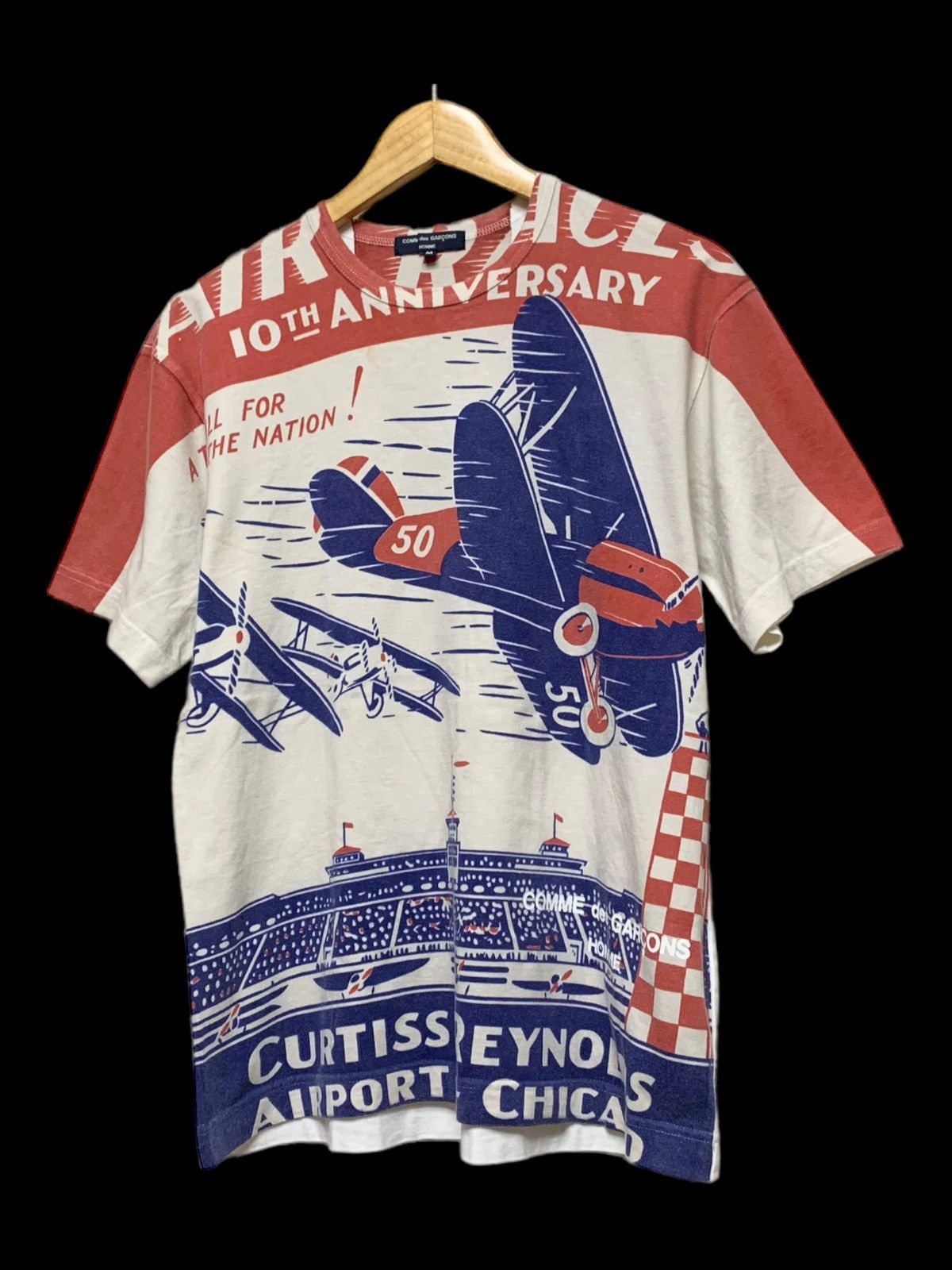 Comme des Garcons × Comme des Garcons Homme × Japanese Brand COMME DES GARCONS HOMME AIR RACES 10TH ANNIVERSSARY SHIRT Size US M / EU 48-50 / 2 - 6 Thumbnail
