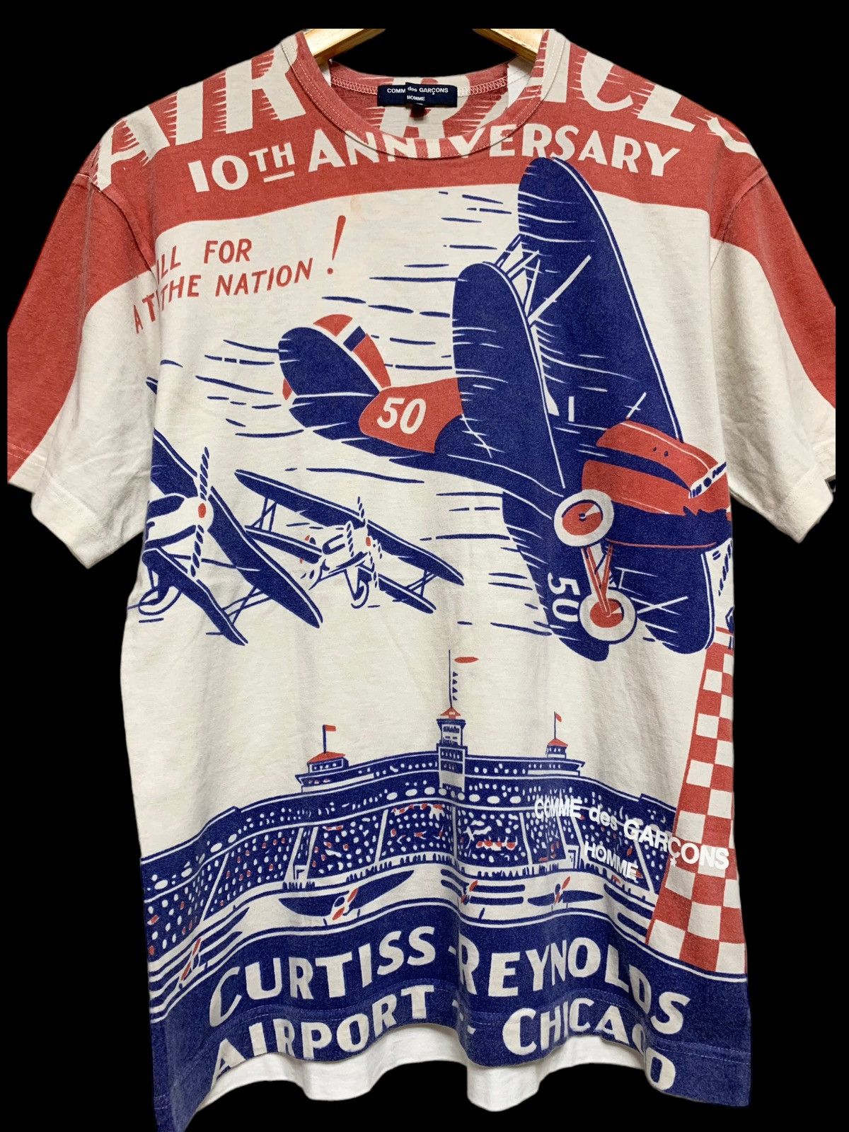 Comme des Garcons × Comme des Garcons Homme × Japanese Brand COMME DES GARCONS HOMME AIR RACES 10TH ANNIVERSSARY SHIRT Size US M / EU 48-50 / 2 - 3 Thumbnail