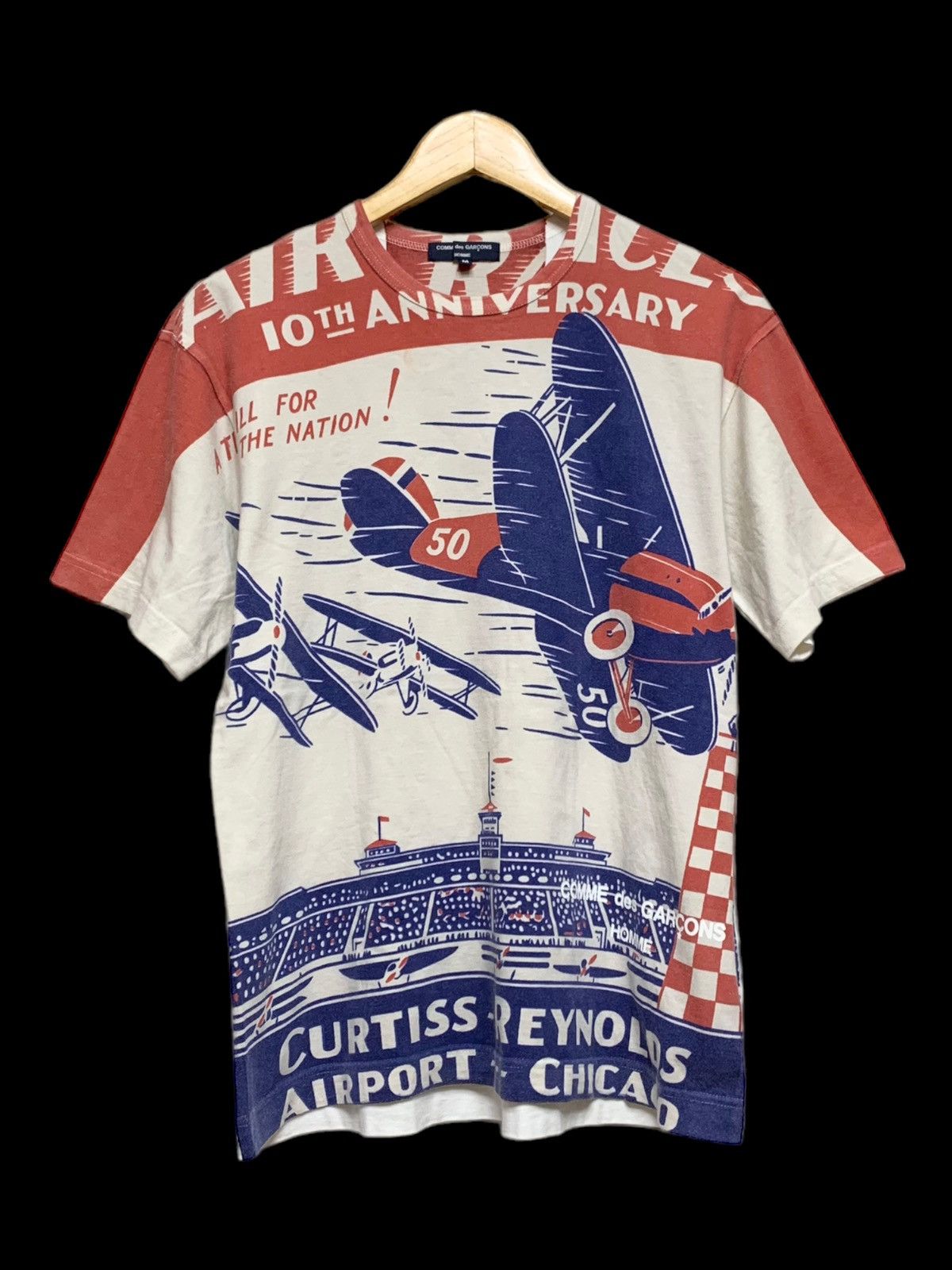 Comme des Garcons × Comme des Garcons Homme × Japanese Brand COMME DES GARCONS HOMME AIR RACES 10TH ANNIVERSSARY SHIRT Size US M / EU 48-50 / 2 - 1 Thumbnail