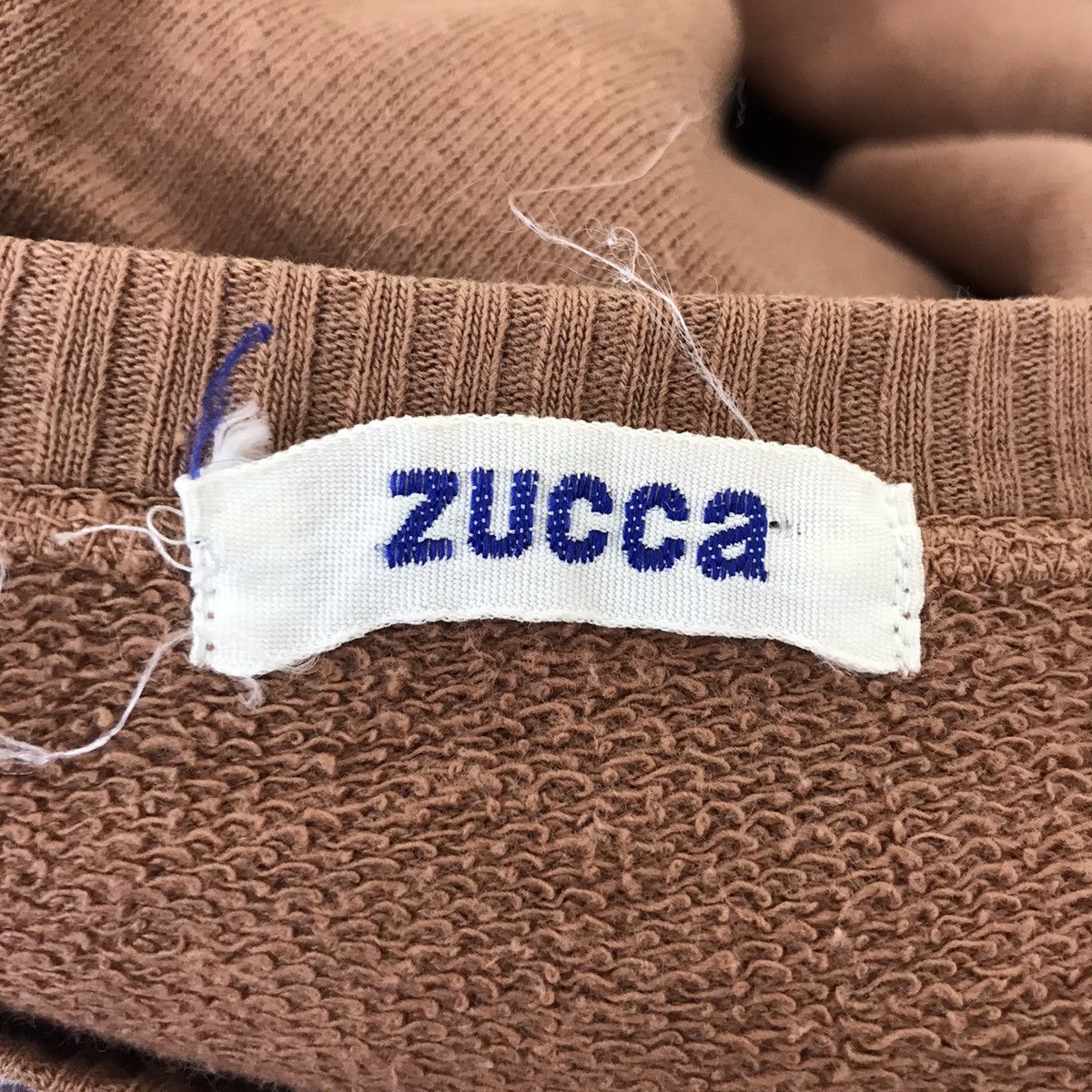 Vintage ZUCCA Big Print France Designer Brown Pullover Sweatshirt Size US S / EU 44-46 / 1 - 4 Thumbnail
