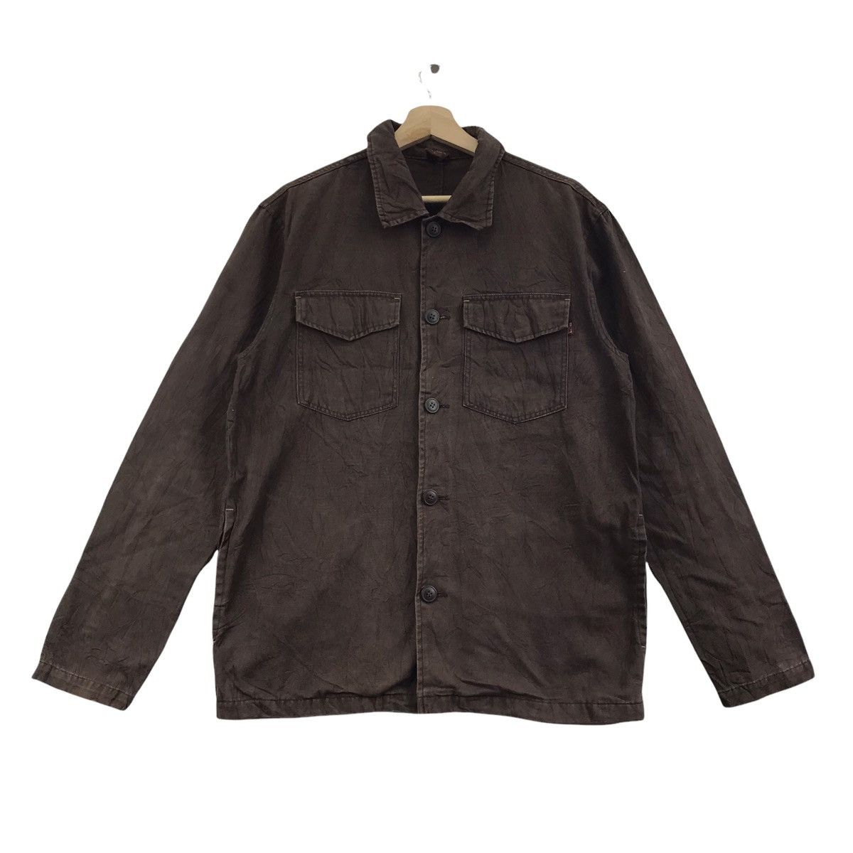 Vintage SMITH’S AMERICAN Workwear Chore Denim Jeans Jacket Size US L / EU 52-54 / 3 - 1 Thumbnail