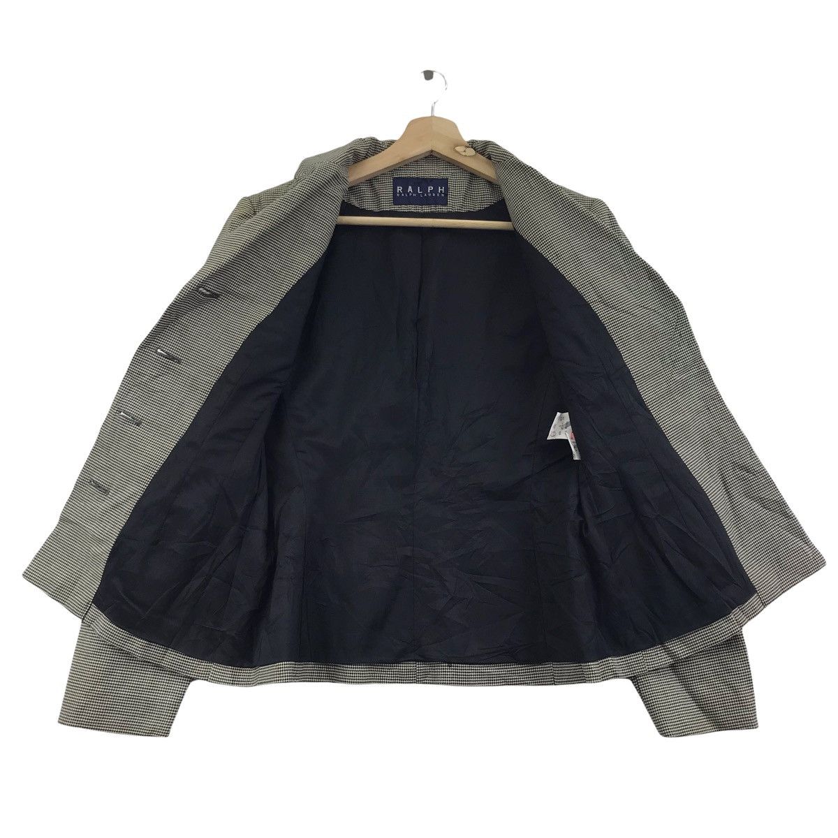 Ralph Lauren RALPH By RALPH LAUREN Rl Houndstooth Wool Coat Jacket Polo Size US S / EU 44-46 / 1 - 3 Thumbnail
