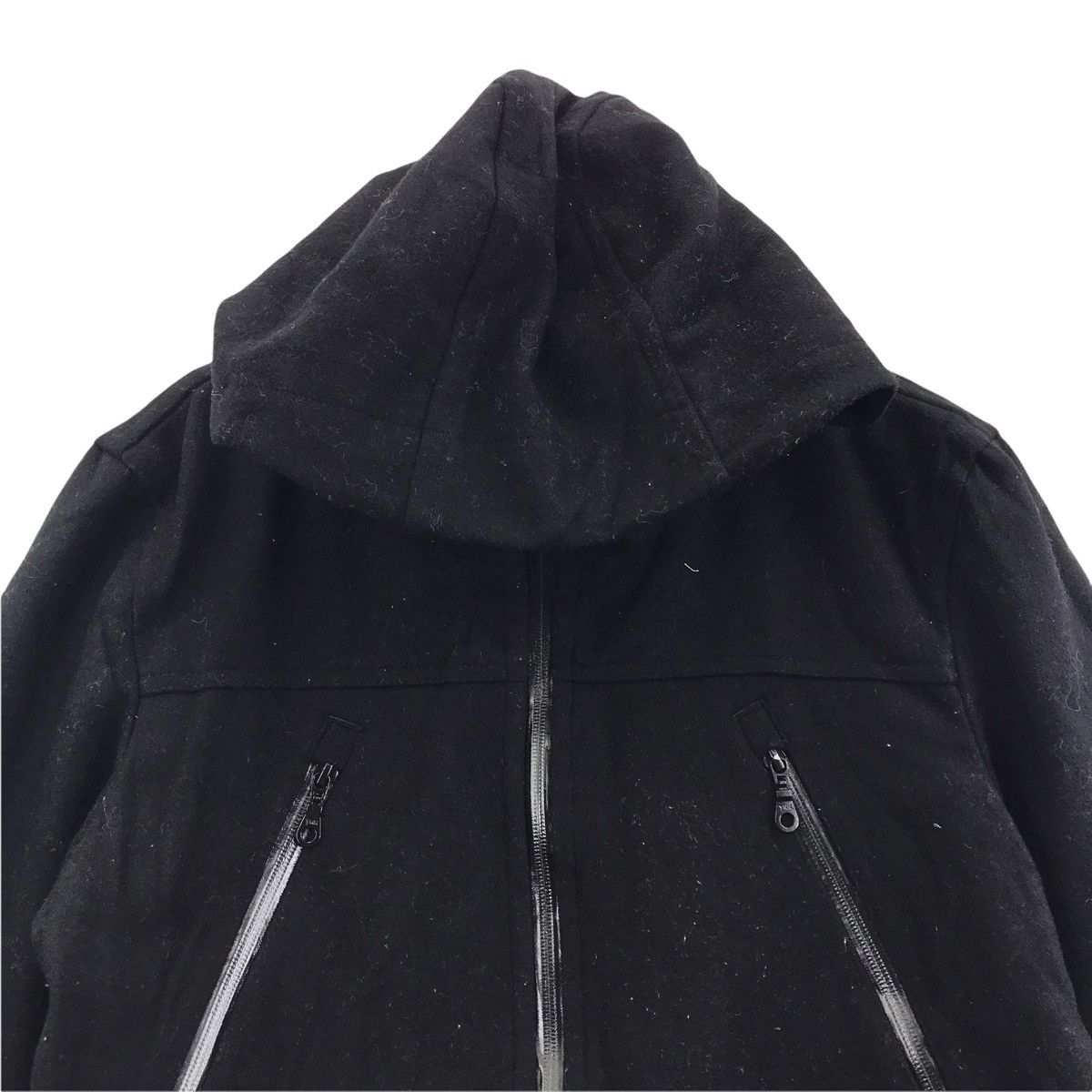 Vintage UNIVERSITY Of OXFORD UK Black Wool Hoodie Zipper Jacket Size US L / EU 52-54 / 3 - 2 Thumbnail