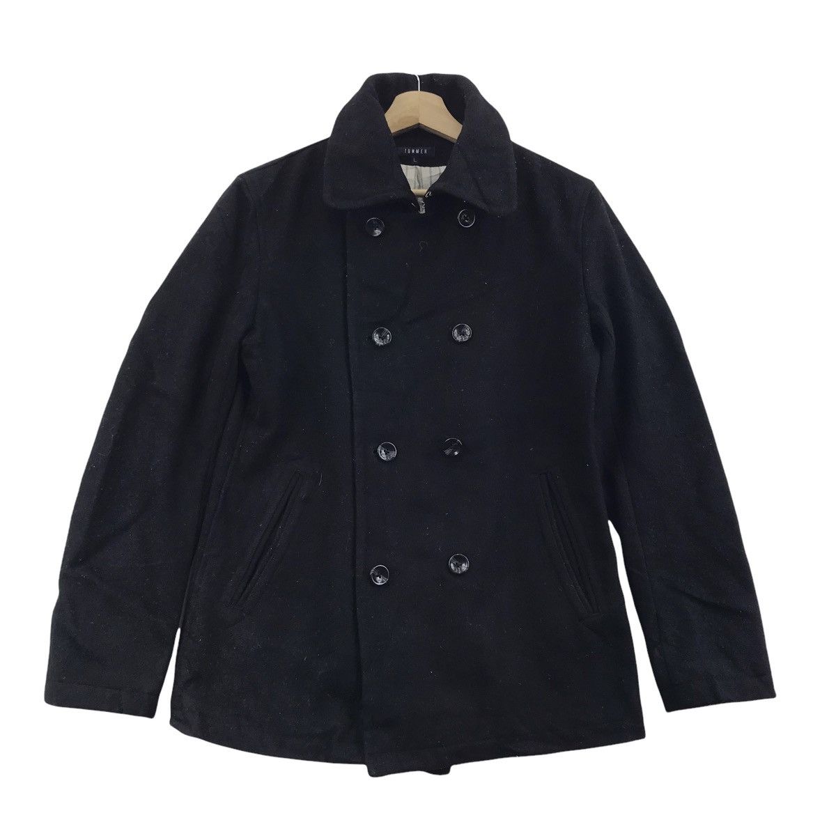 Jun Takahashi JUN MEN TAKAHASHI Japanese Brand Black Wool Coat Jacket ...