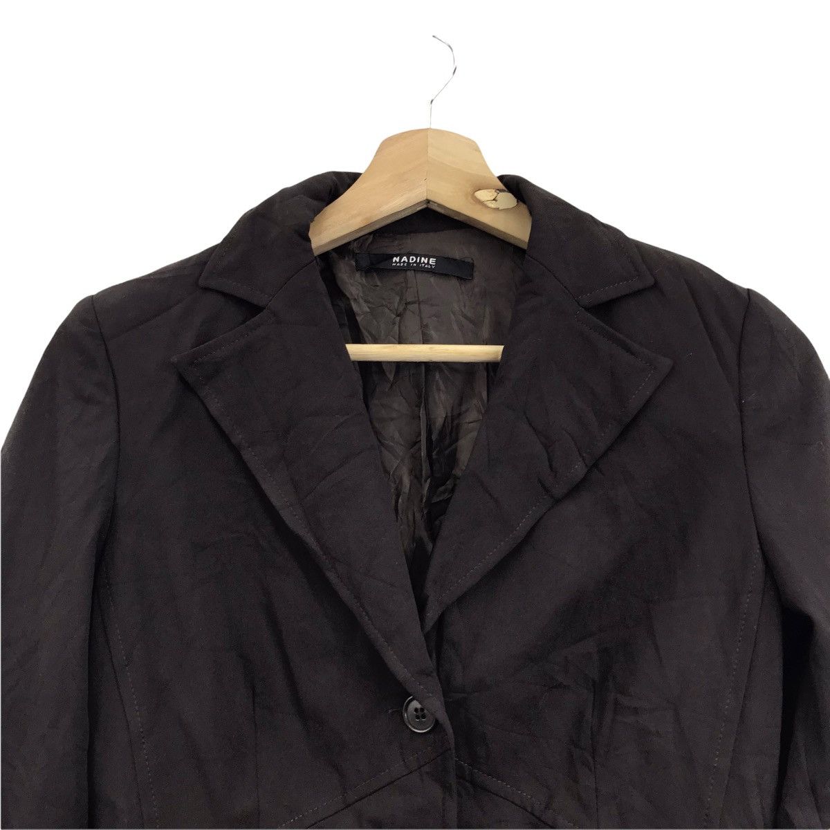 Vintage NADINE ITALY Designer Brand Button Back Coat Jacket Blazer Size US S / EU 44-46 / 1 - 2 Thumbnail