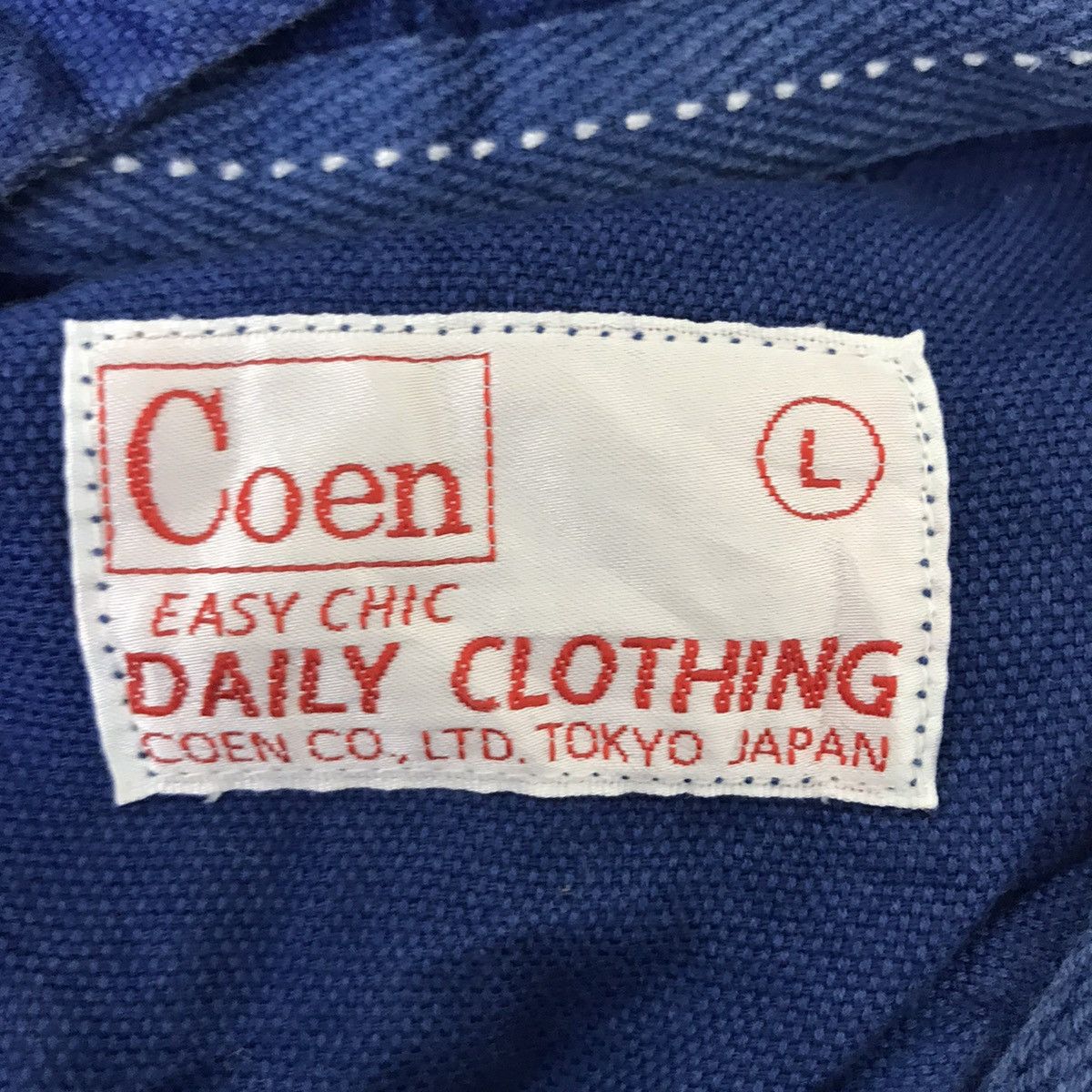 Japanese Brand COEN CO JAPAN Brand Designer Blue Hoodie Coat Jacket Size US L / EU 52-54 / 3 - 3 Thumbnail