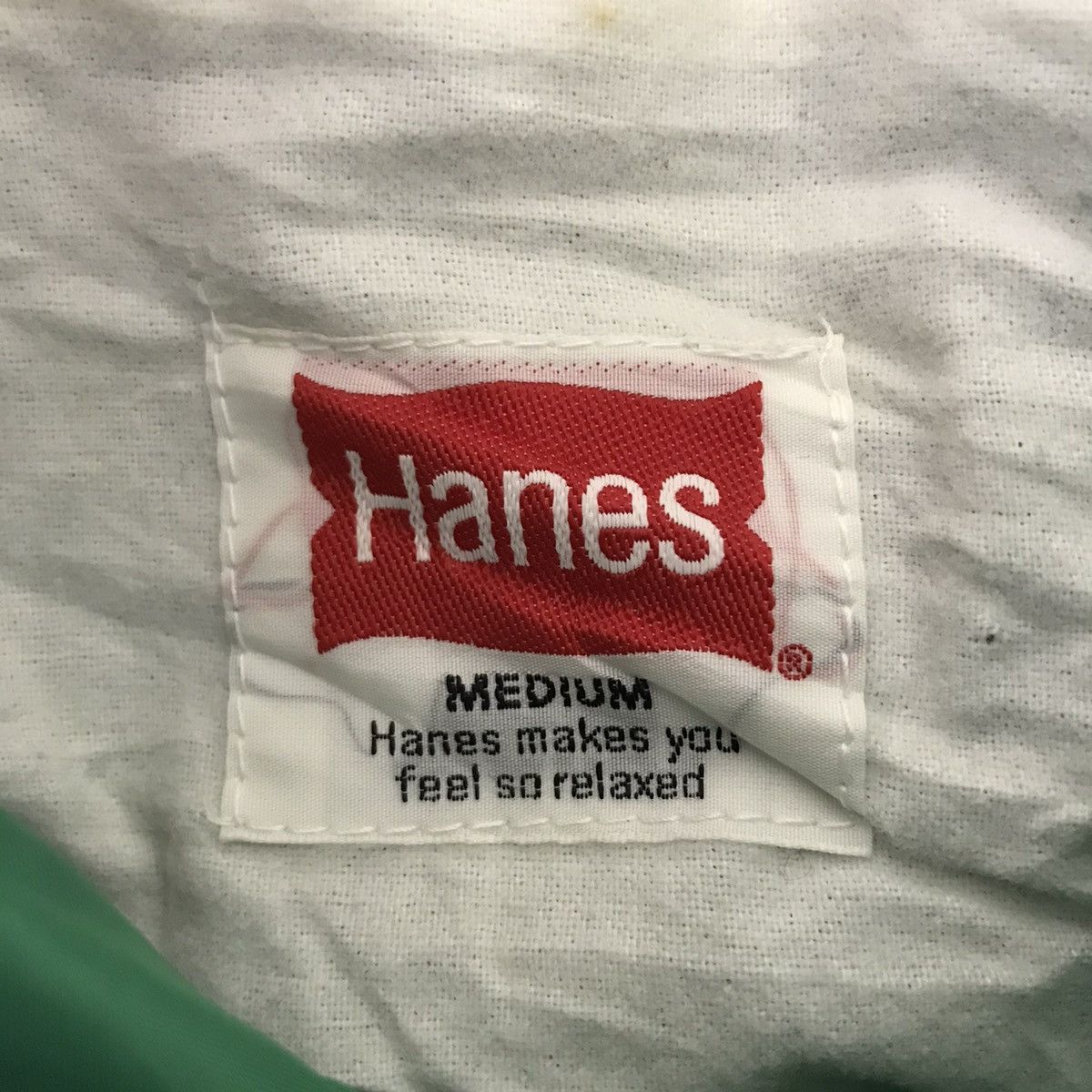 Hanes Vintage HANES USA Back Hit Green Coach Windbreaker Jacket Size US M / EU 48-50 / 2 - 6 Thumbnail