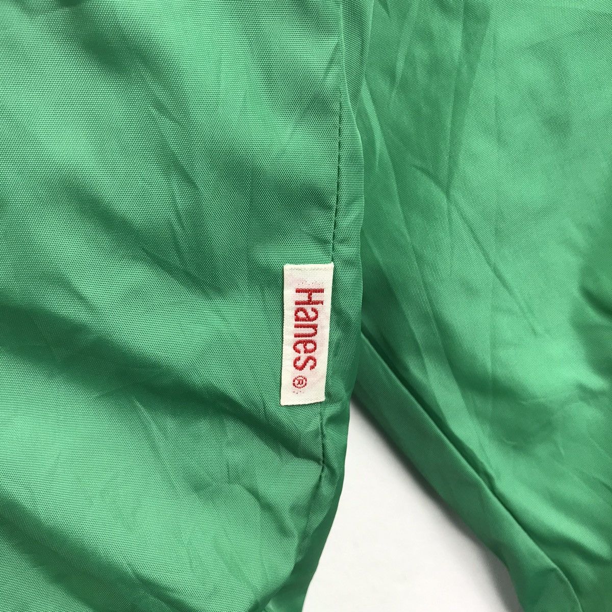 Hanes Vintage HANES USA Back Hit Green Coach Windbreaker Jacket Size US M / EU 48-50 / 2 - 5 Thumbnail
