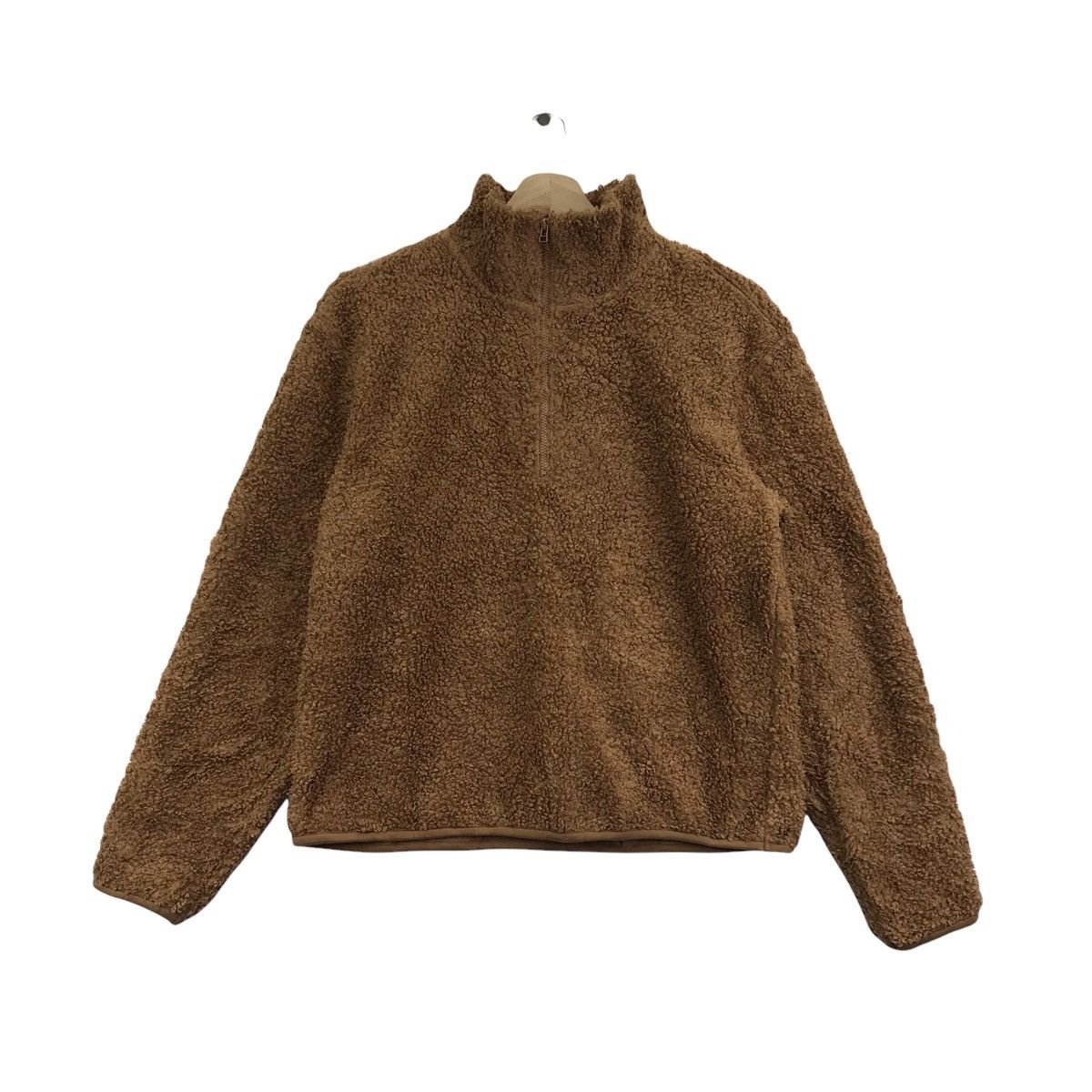 Uniqlo UNIQLO Japan Brand Deep Pile Retro Sherpa Jacket Half Zipper Size US L / EU 52-54 / 3 - 1 Thumbnail