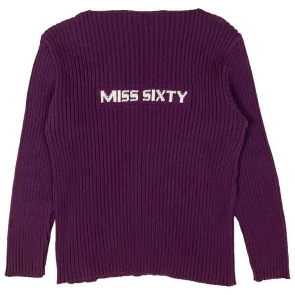 Miss Sixty × Vintage Vintage Y2K Miss Sixty Striped Sweater Size S / US 4 / IT 40 - 2 Thumbnail