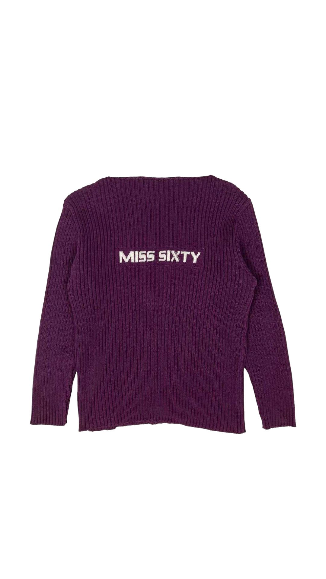 Miss Sixty × Vintage Vintage Y2K Miss Sixty Striped Sweater Size S / US 4 / IT 40 - 1 Thumbnail