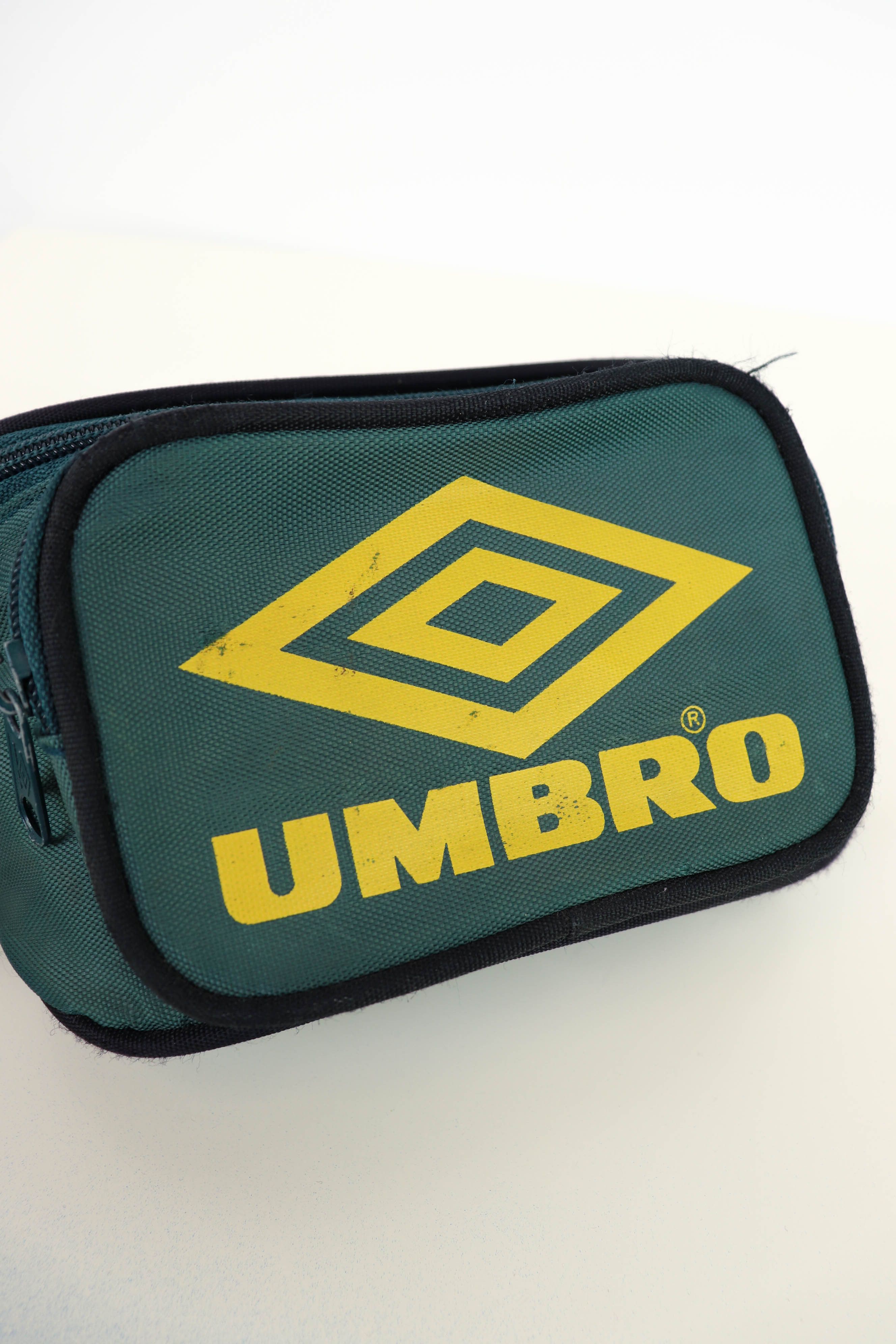 Umbro Umbro Vintage 90s Big Logo Green Nylon Waist Bag Size ONE SIZE - 11 Thumbnail