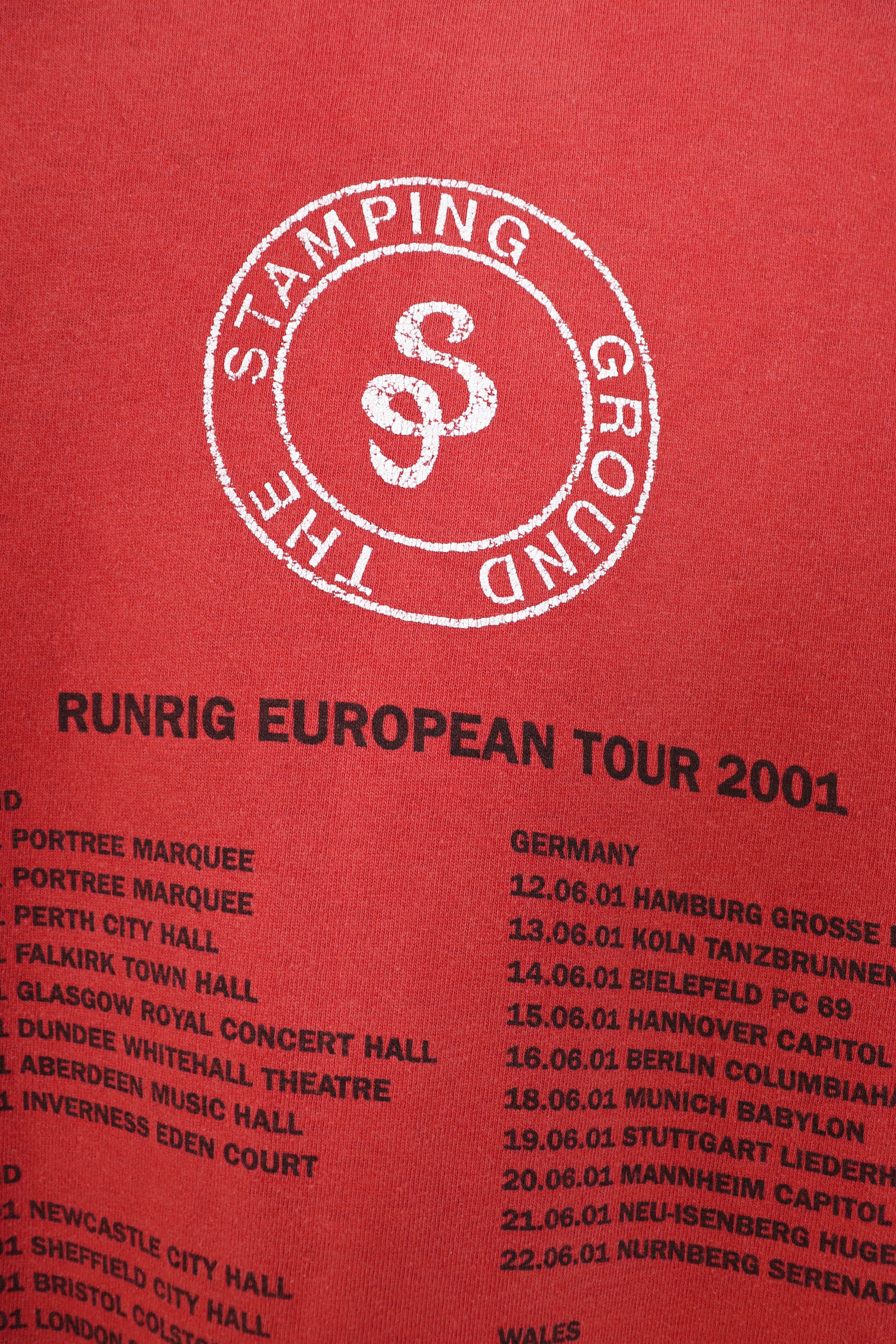 Band Tees Runrig The Stamping Ground Tour Vintage Thrashed 2001 Tee Size US XL / EU 56 / 4 - 11 Thumbnail