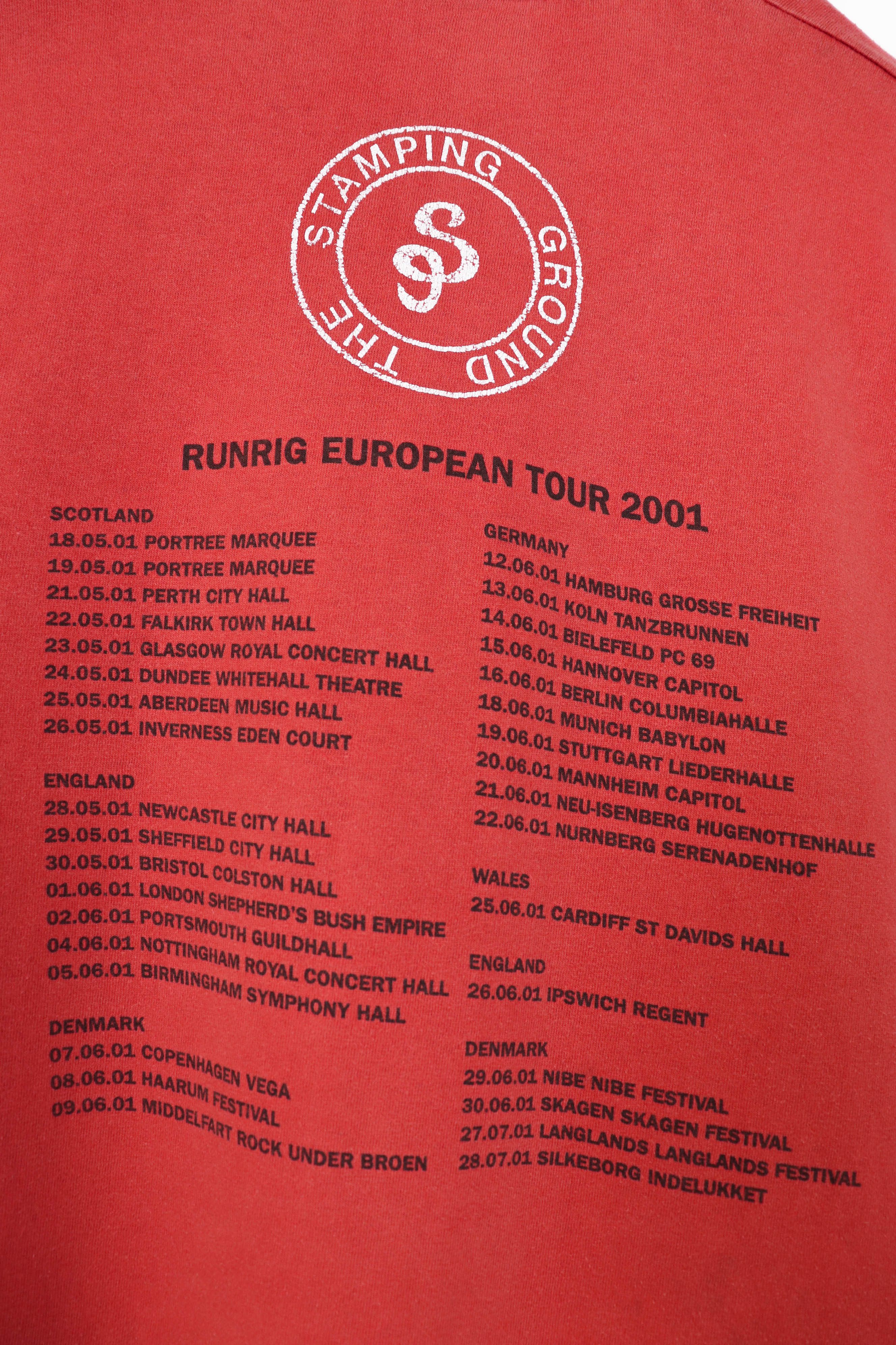 Band Tees Runrig The Stamping Ground Tour Vintage Thrashed 2001 Tee Size US XL / EU 56 / 4 - 10 Thumbnail