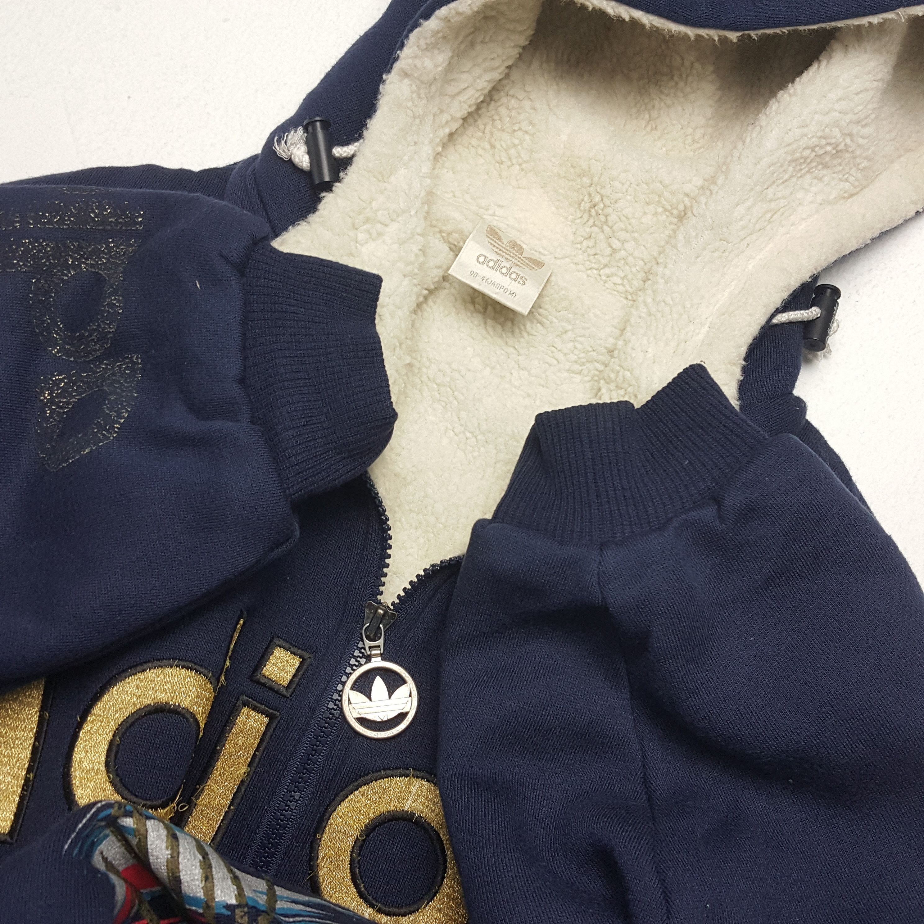 Adidas × Vintage ADIDAS Streetwear Sportswear Big Print Design Hoodies Size US XL / EU 56 / 4 - 9 Thumbnail