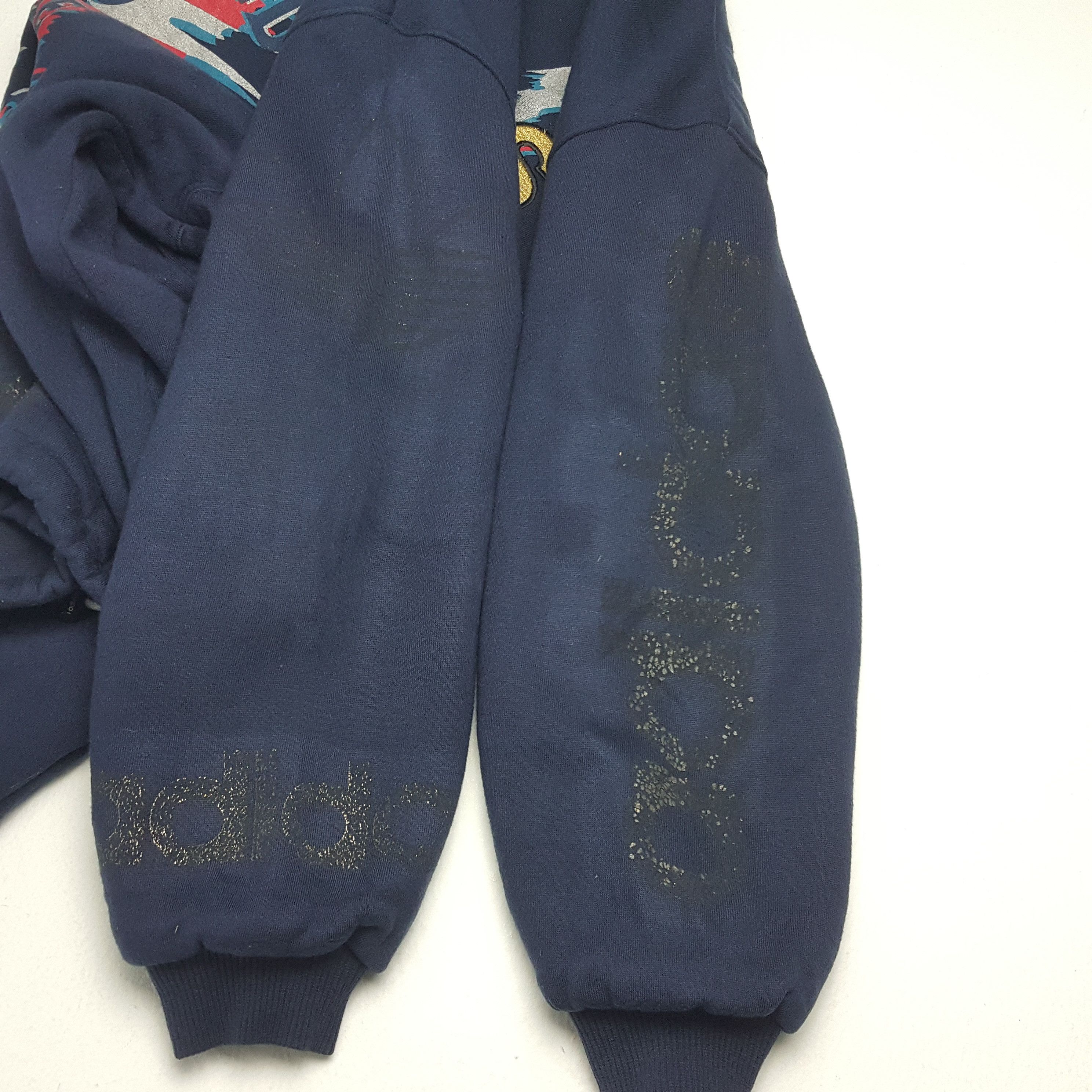 Adidas × Vintage ADIDAS Streetwear Sportswear Big Print Design Hoodies Size US XL / EU 56 / 4 - 7 Thumbnail