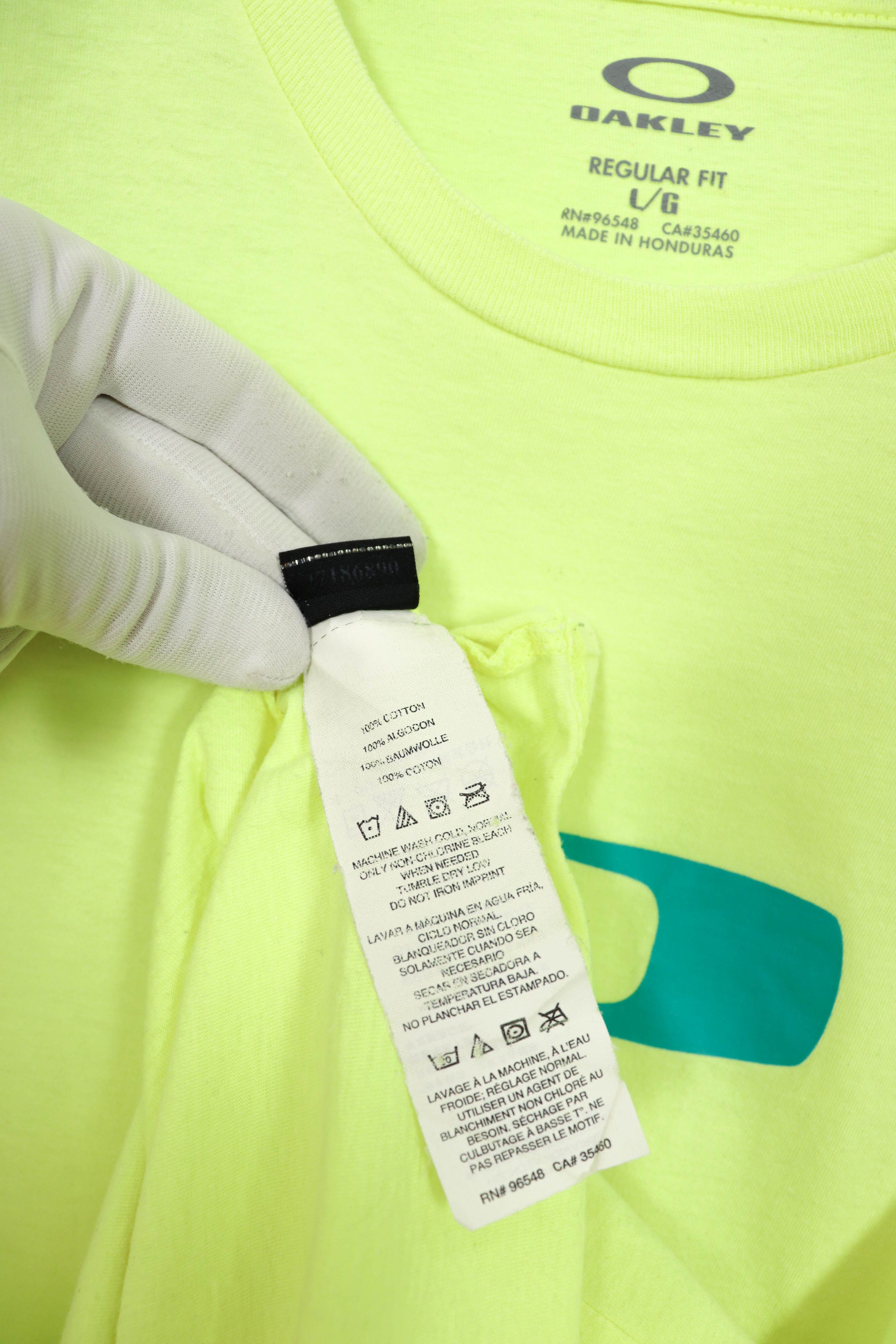 Oakley Oakley Acid Neon Green Printed Logo T-shirt Tee Size US L / EU 52-54 / 3 - 7 Thumbnail