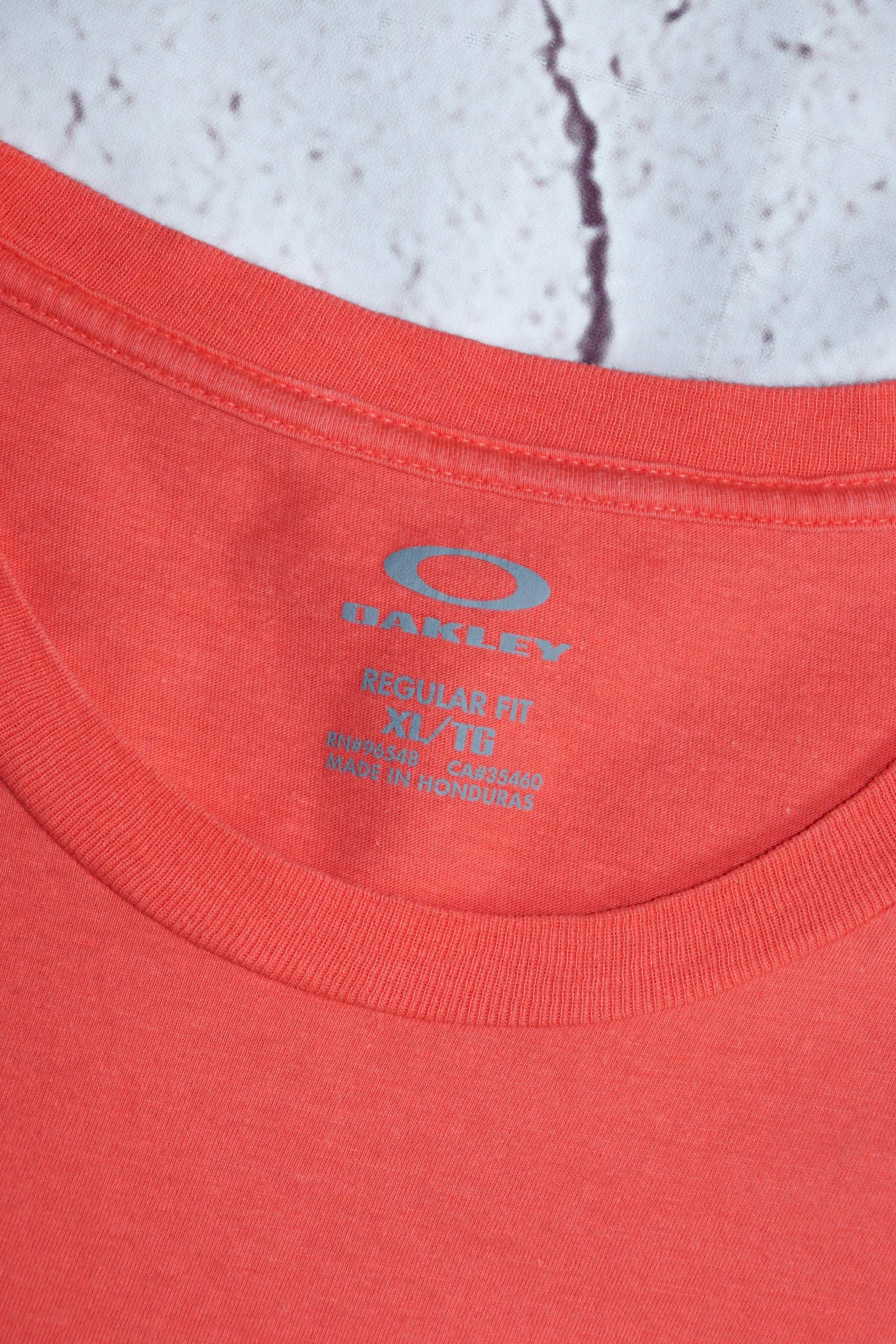 Oakley Oakley Big Logo Coral Orange T-shirt Tee Size US XL / EU 56 / 4 - 5 Thumbnail