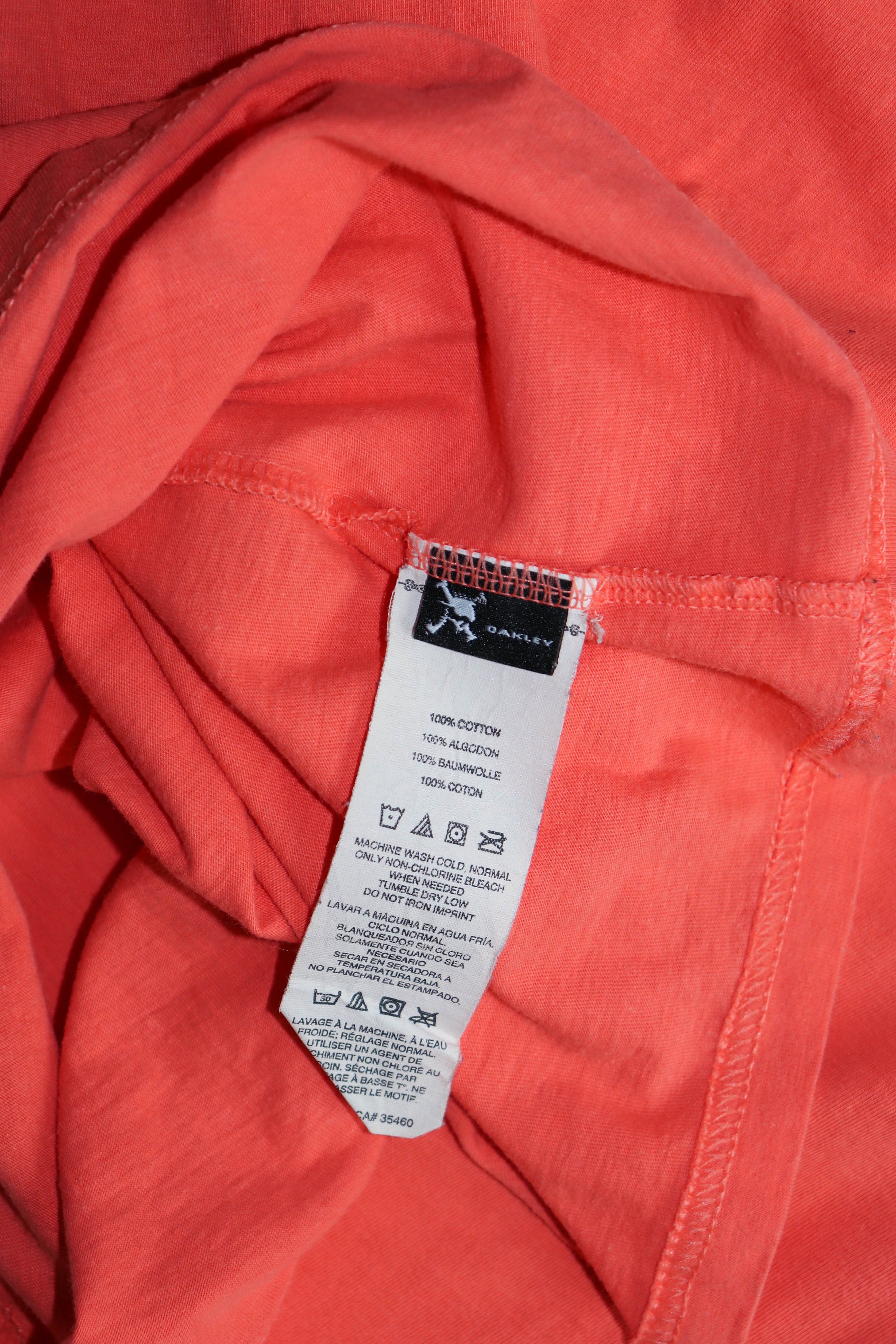 Oakley Oakley Big Logo Coral Orange T-shirt Tee Size US XL / EU 56 / 4 - 7 Thumbnail
