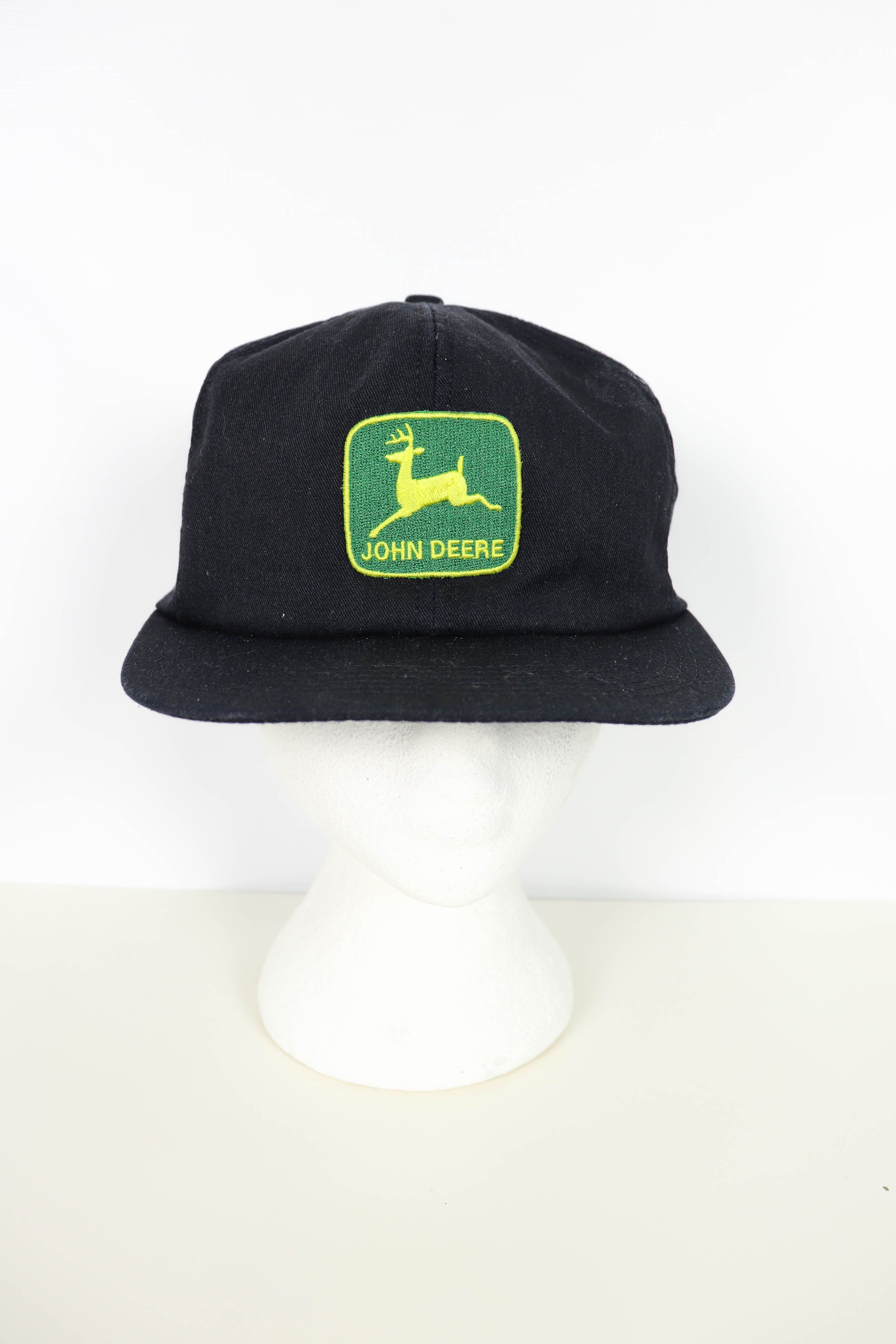 John Deere John Deere Vintage 90s K-Products Black Snapback Cap Hat Size ONE SIZE - 2 Thumbnail