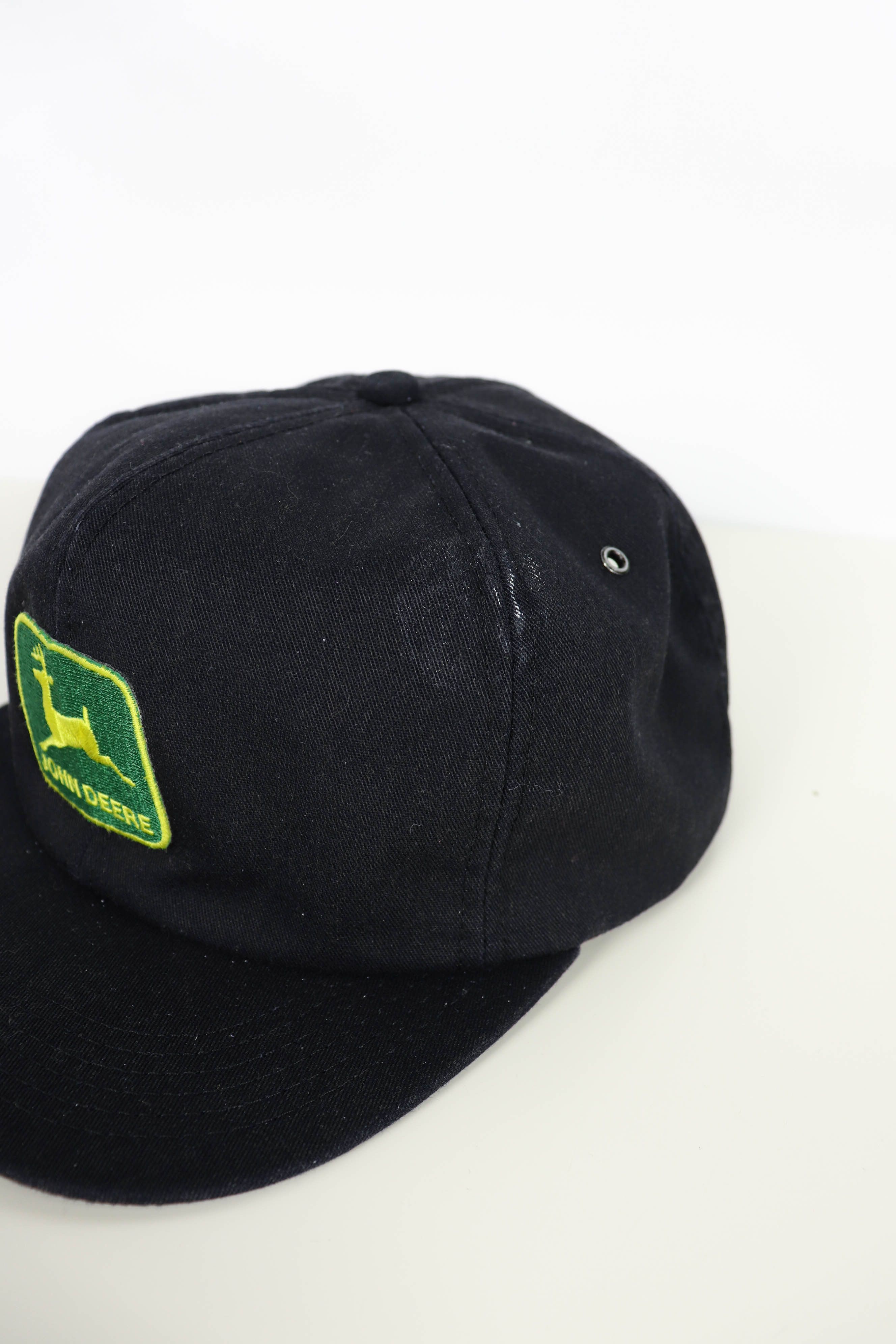 John Deere John Deere Vintage 90s K-Products Black Snapback Cap Hat Size ONE SIZE - 8 Thumbnail