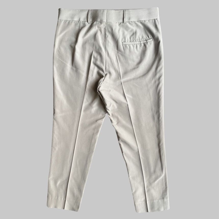 Haider Ackermann Haider Ackermann Light Grey Silk Cropped Trousers Size US 32 / EU 48 - 2 Thumbnail