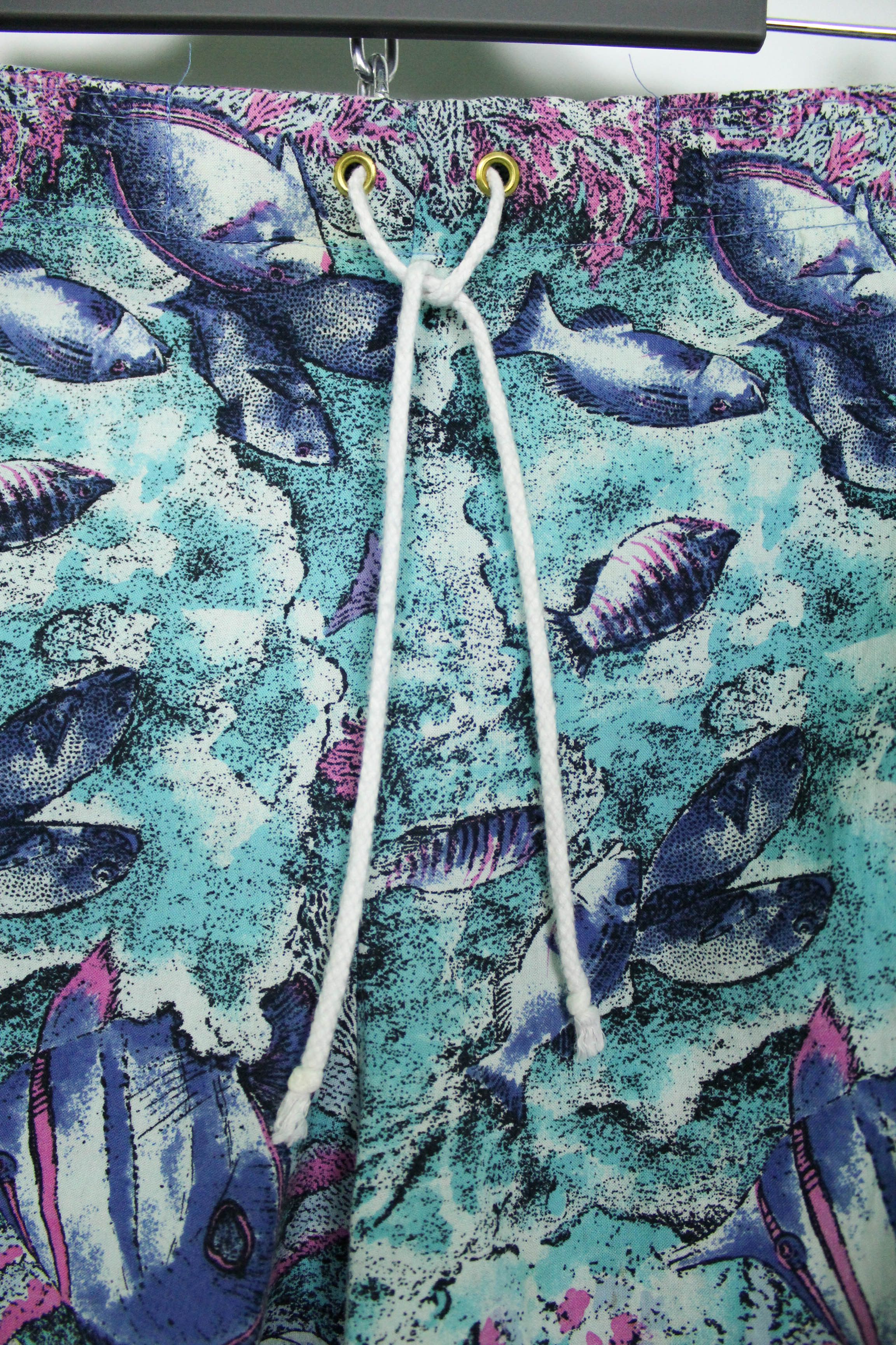 Adidas × Vintage Adidas Vintage 70s 80s Ocean Fish Graphics Swim Shorts Size US 36 / EU 52 - 8 Thumbnail