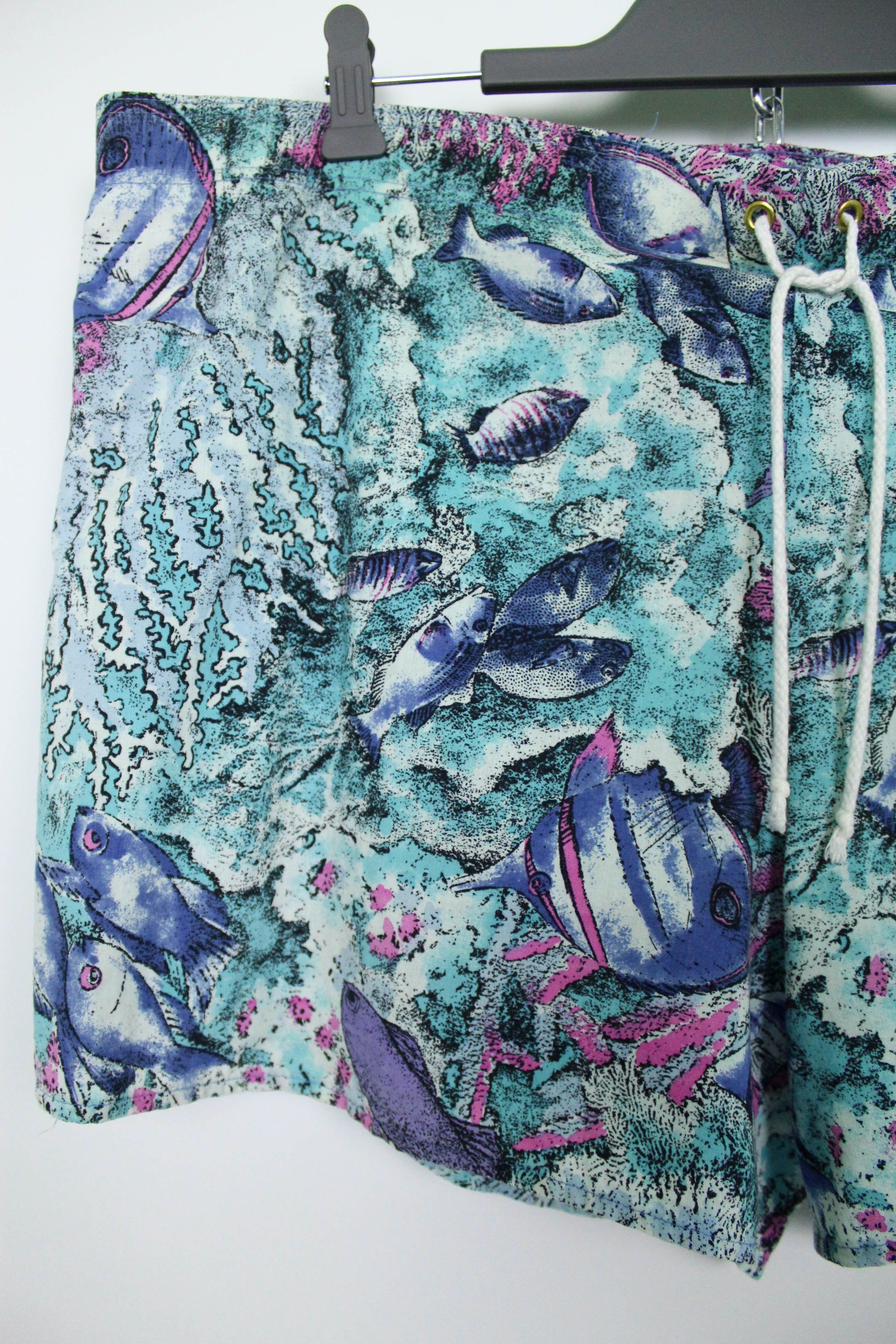 Adidas × Vintage Adidas Vintage 70s 80s Ocean Fish Graphics Swim Shorts Size US 36 / EU 52 - 3 Thumbnail
