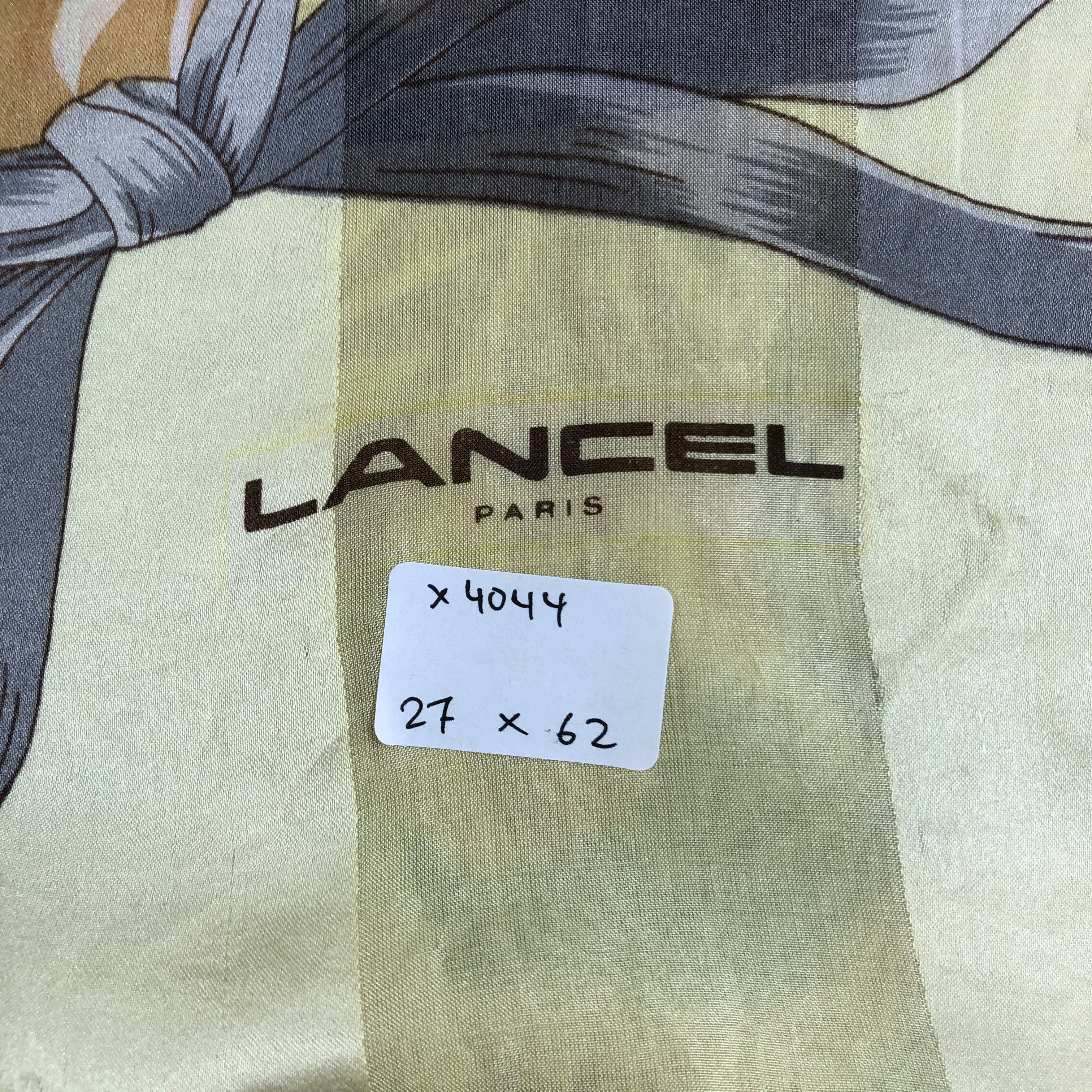 Vintage Lancel Silk Scarf