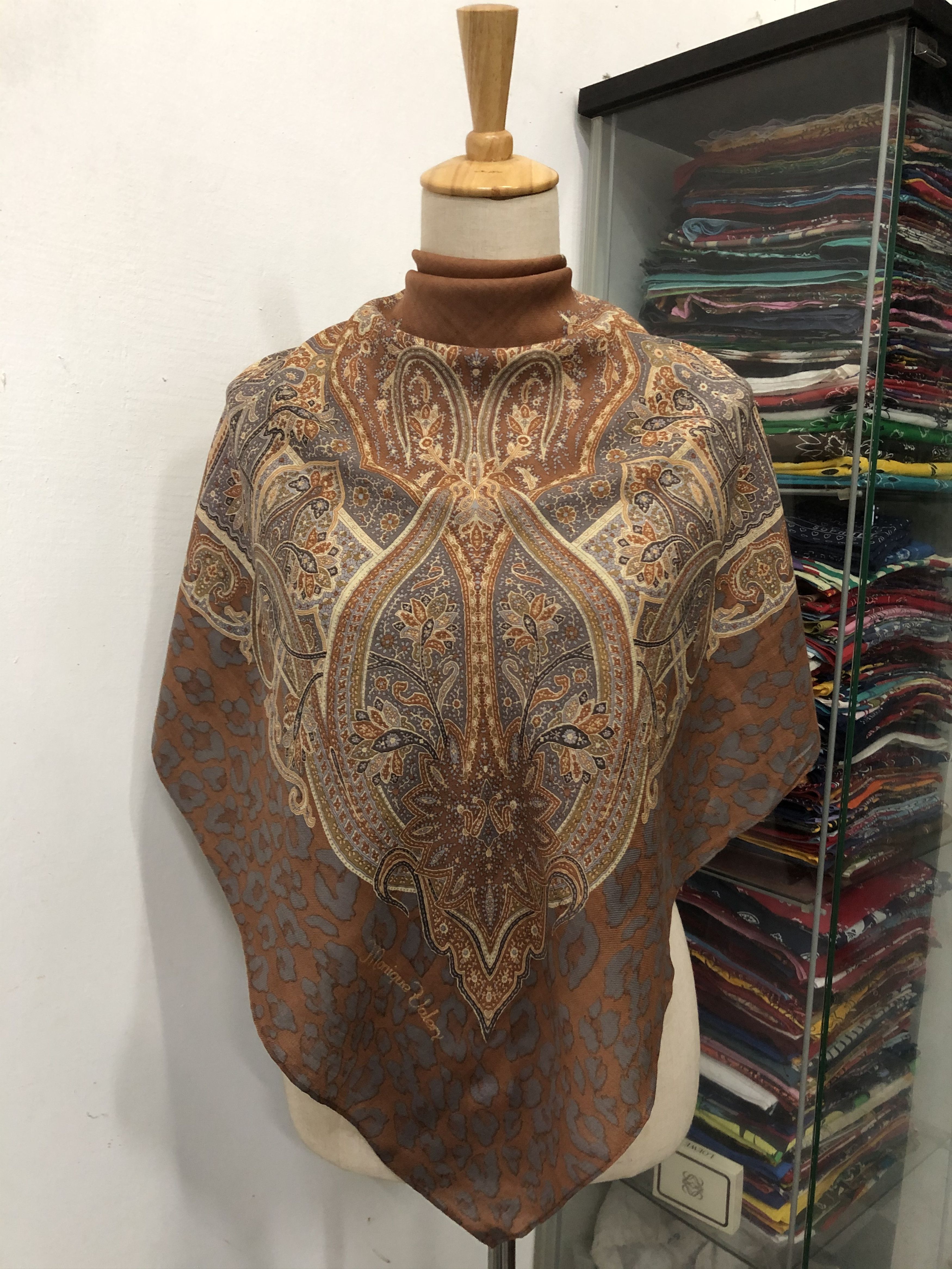 Vintage Monique Valery Silk Scarf