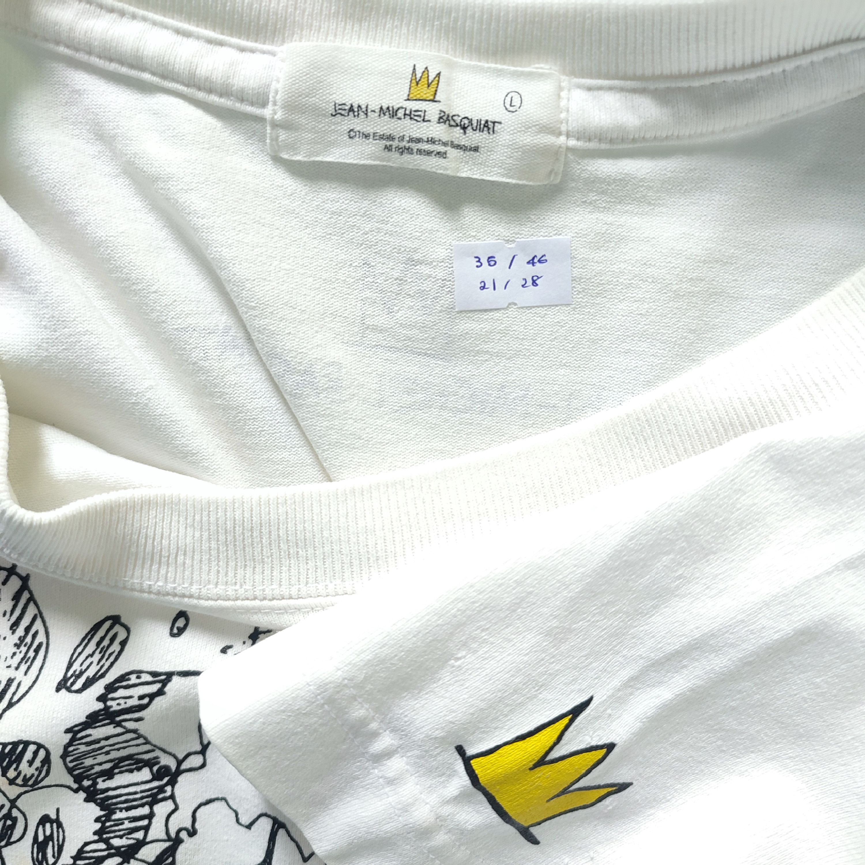 Japanese Brand × Jean-Michel Basquiat × Vintage Jean Michel Basquiat Samo X Japanese Brand Art Design Tshirt Size US L / EU 52-54 / 3 - 4 Thumbnail