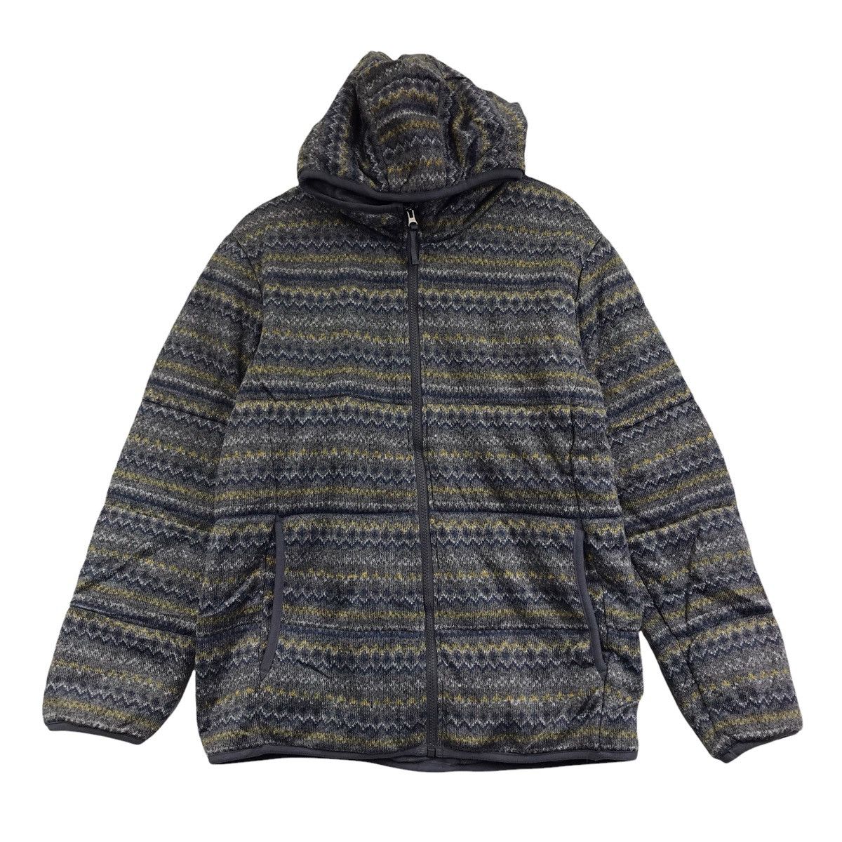 Uniqlo UNIQLO Japan Brand Native Navajo Aztec Puffer Hoodie Jacket Size US XL / EU 56 / 4 - 1 Thumbnail