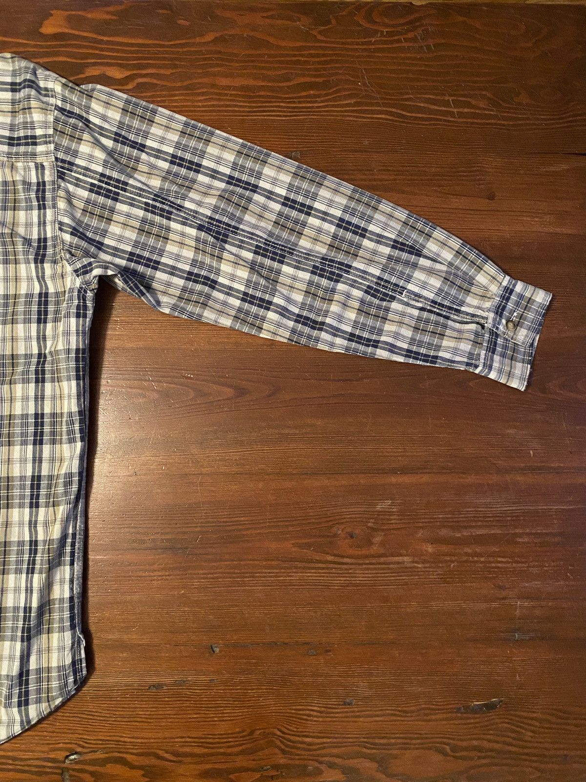 Levi's Vintage 90’s Levi’s Plaid Standing Collar Button Up Size US L / EU 52-54 / 3 - 15 Thumbnail