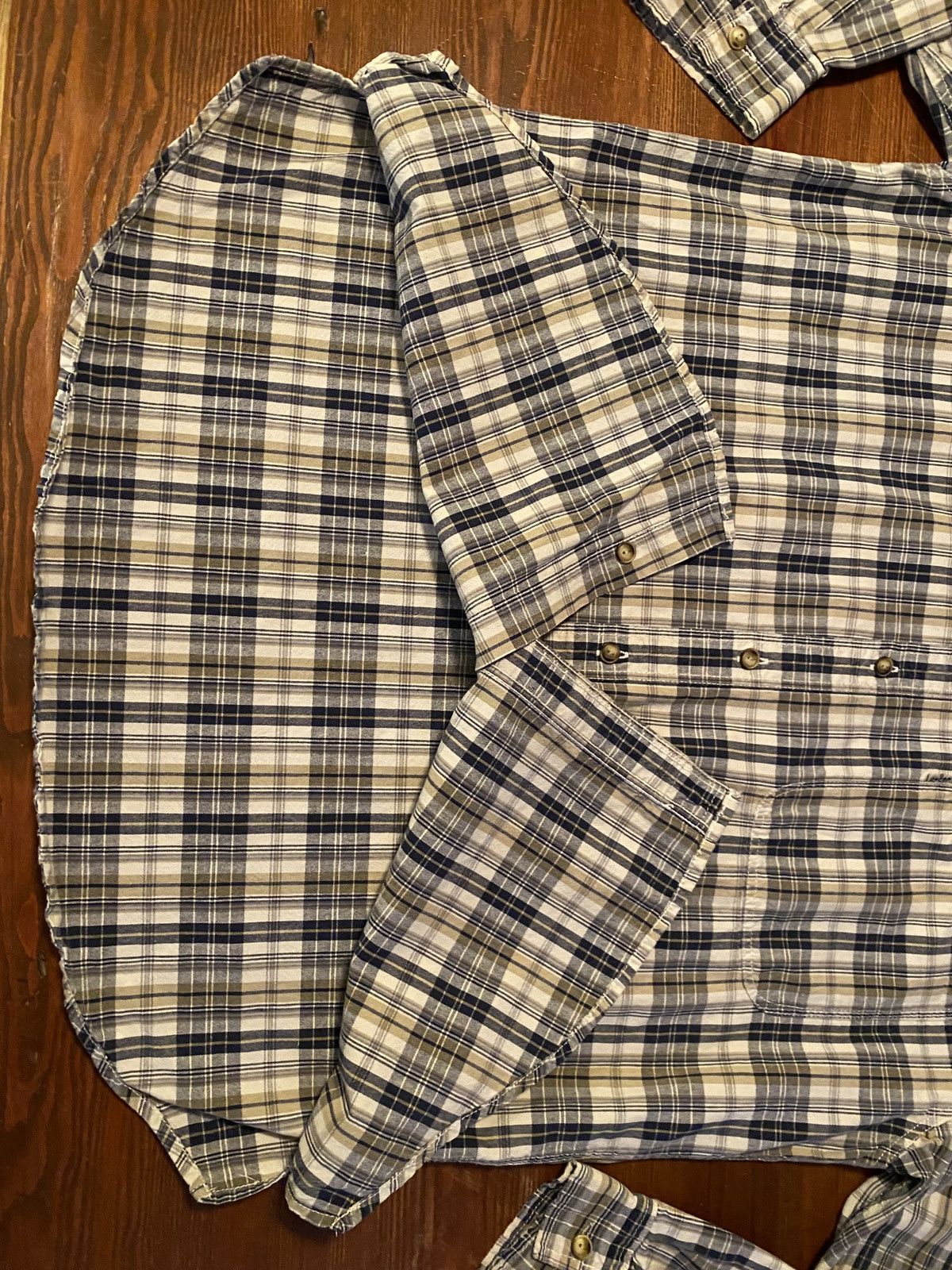 Levi's Vintage 90’s Levi’s Plaid Standing Collar Button Up Size US L / EU 52-54 / 3 - 8 Thumbnail