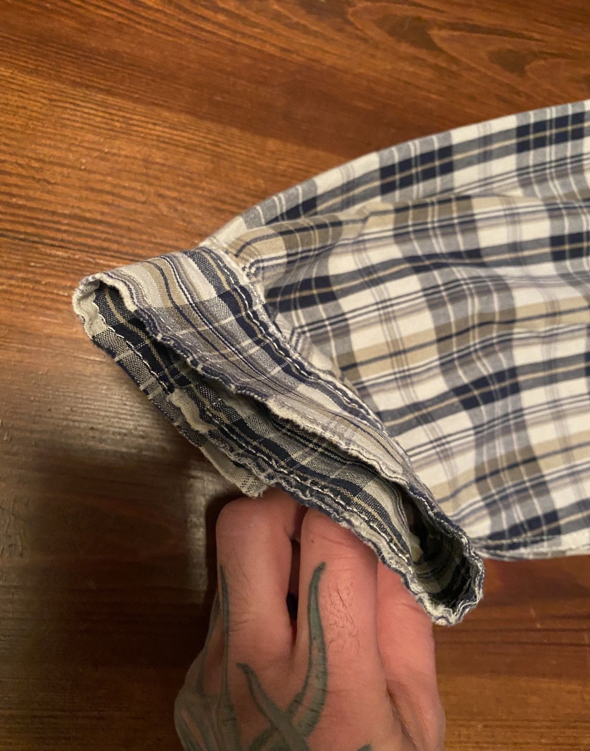 Levi's Vintage 90’s Levi’s Plaid Standing Collar Button Up Size US L / EU 52-54 / 3 - 13 Thumbnail