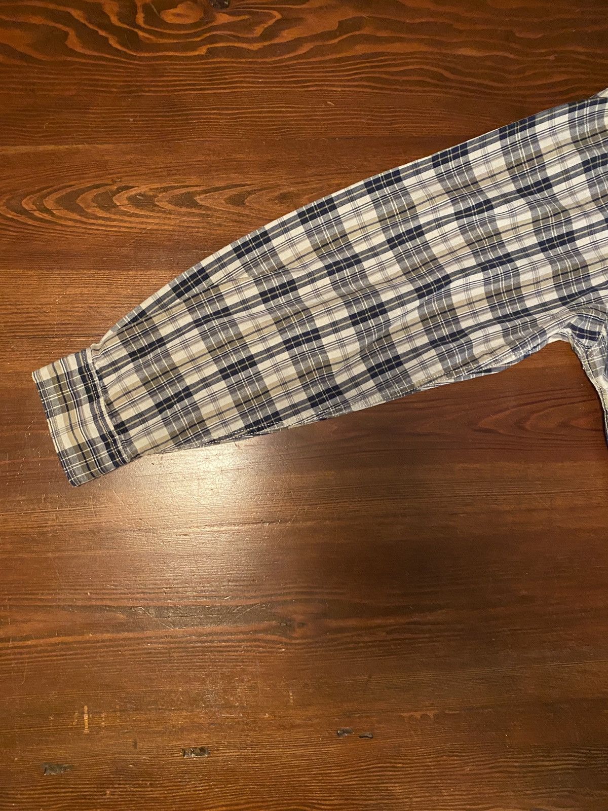 Levi's Vintage 90’s Levi’s Plaid Standing Collar Button Up Size US L / EU 52-54 / 3 - 12 Thumbnail