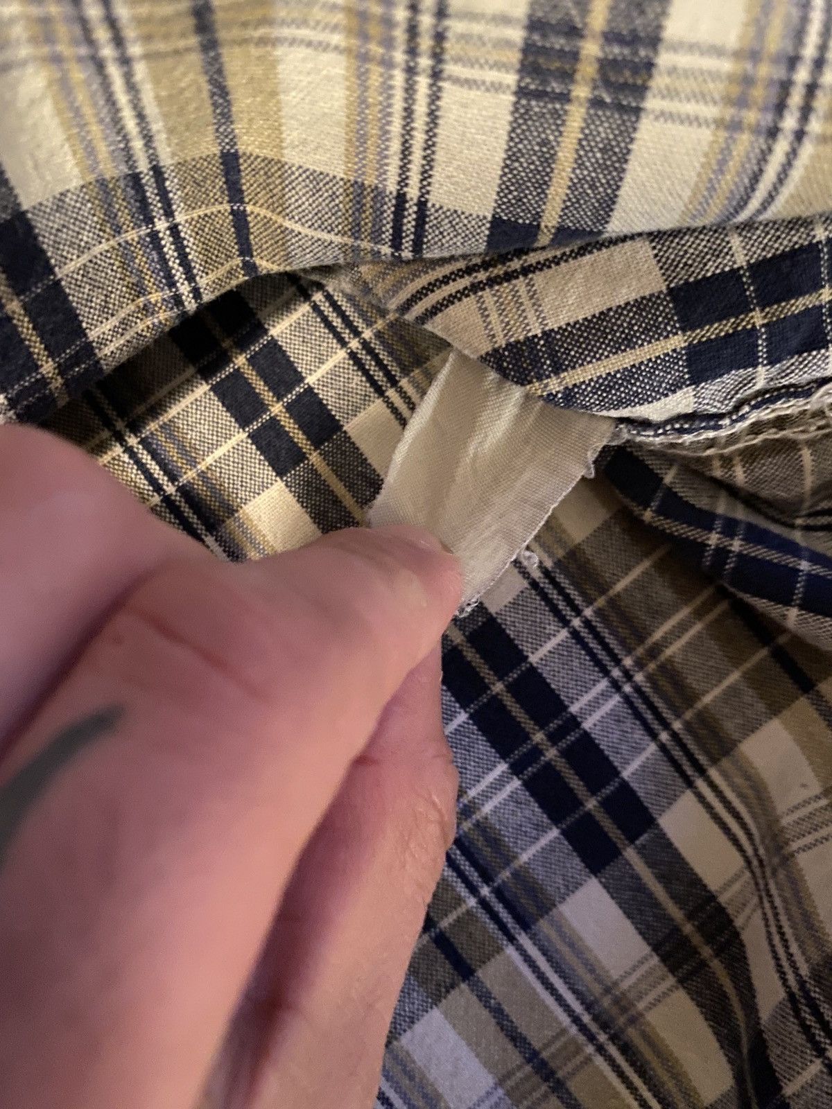 Levi's Vintage 90’s Levi’s Plaid Standing Collar Button Up Size US L / EU 52-54 / 3 - 9 Thumbnail
