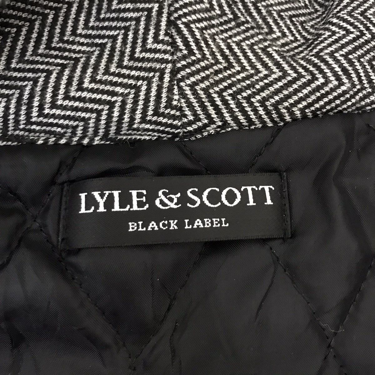 Lyle & Scott LYLE & SCOTT Black Label Herringbone Coat Jacket Size US L / EU 52-54 / 3 - 4 Thumbnail