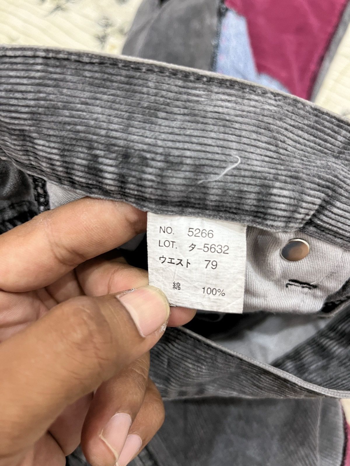 Vintage (Vv). VINTAGE ROOT THREE CORDUROY CUSTOM PATCHWORK PANTS Size US 31 - 7 Thumbnail