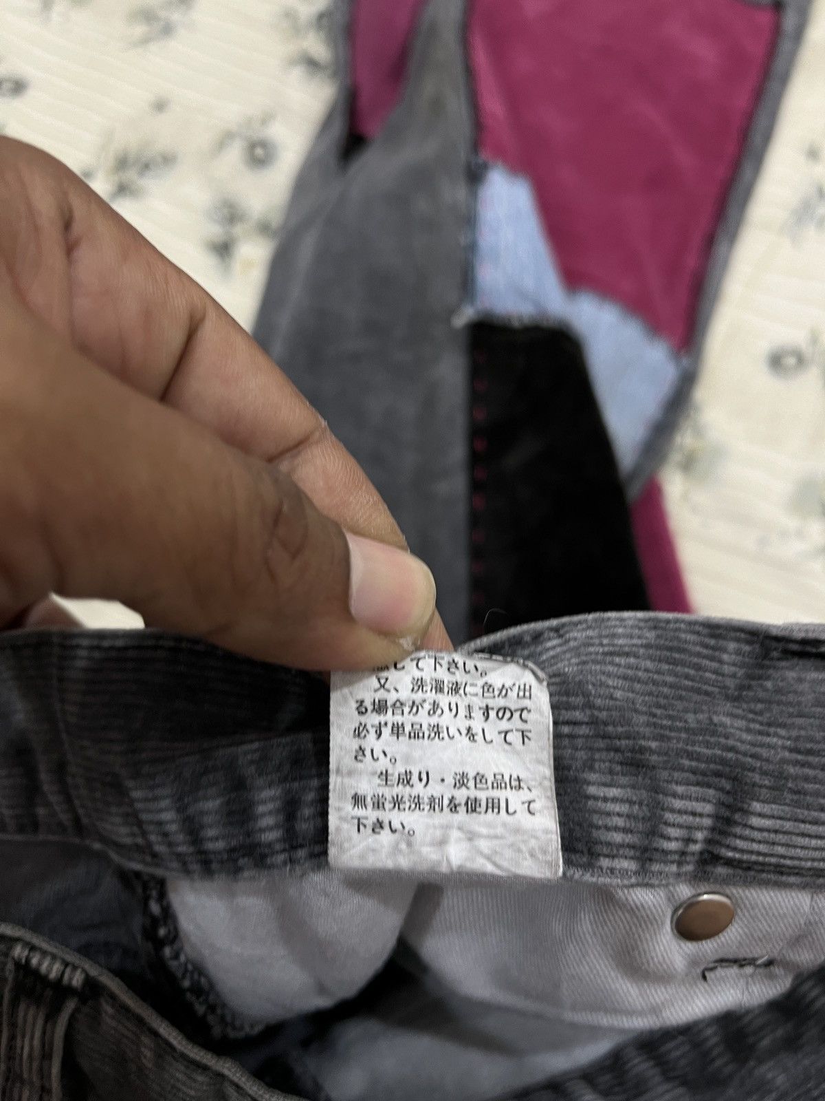 Vintage (Vv). VINTAGE ROOT THREE CORDUROY CUSTOM PATCHWORK PANTS Size US 31 - 9 Thumbnail