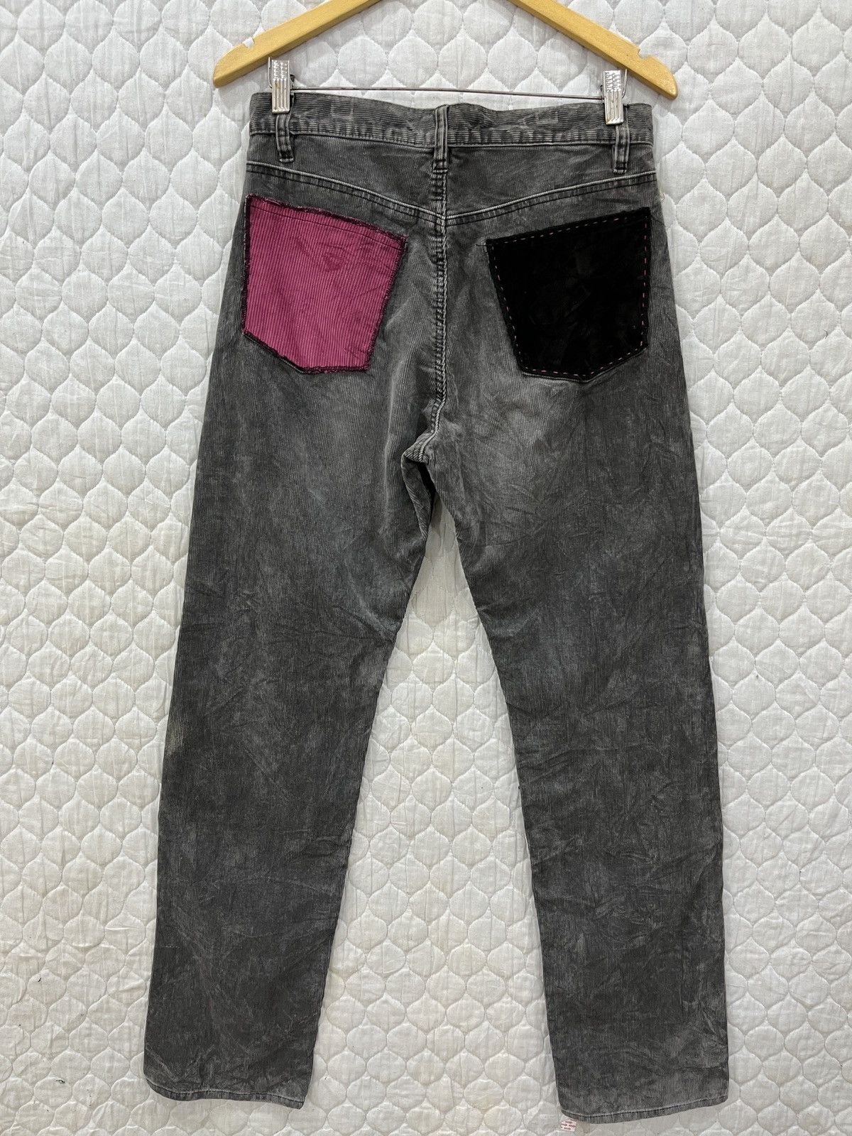 Vintage (Vv). VINTAGE ROOT THREE CORDUROY CUSTOM PATCHWORK PANTS Size US 31 - 4 Thumbnail