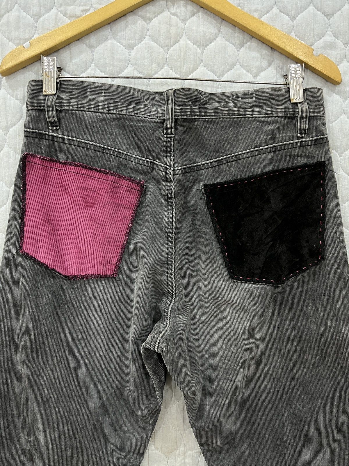Vintage (Vv). VINTAGE ROOT THREE CORDUROY CUSTOM PATCHWORK PANTS Size US 31 - 6 Thumbnail