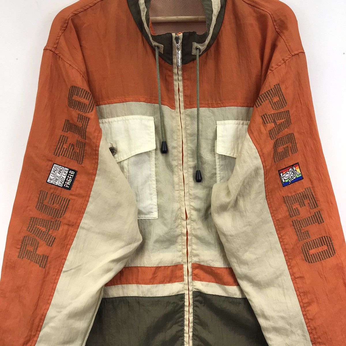 Japanese Brand PAGELO SPORT Multi Color Japanese Brand Windbreaker Jacket Size US XL / EU 56 / 4 - 5 Thumbnail